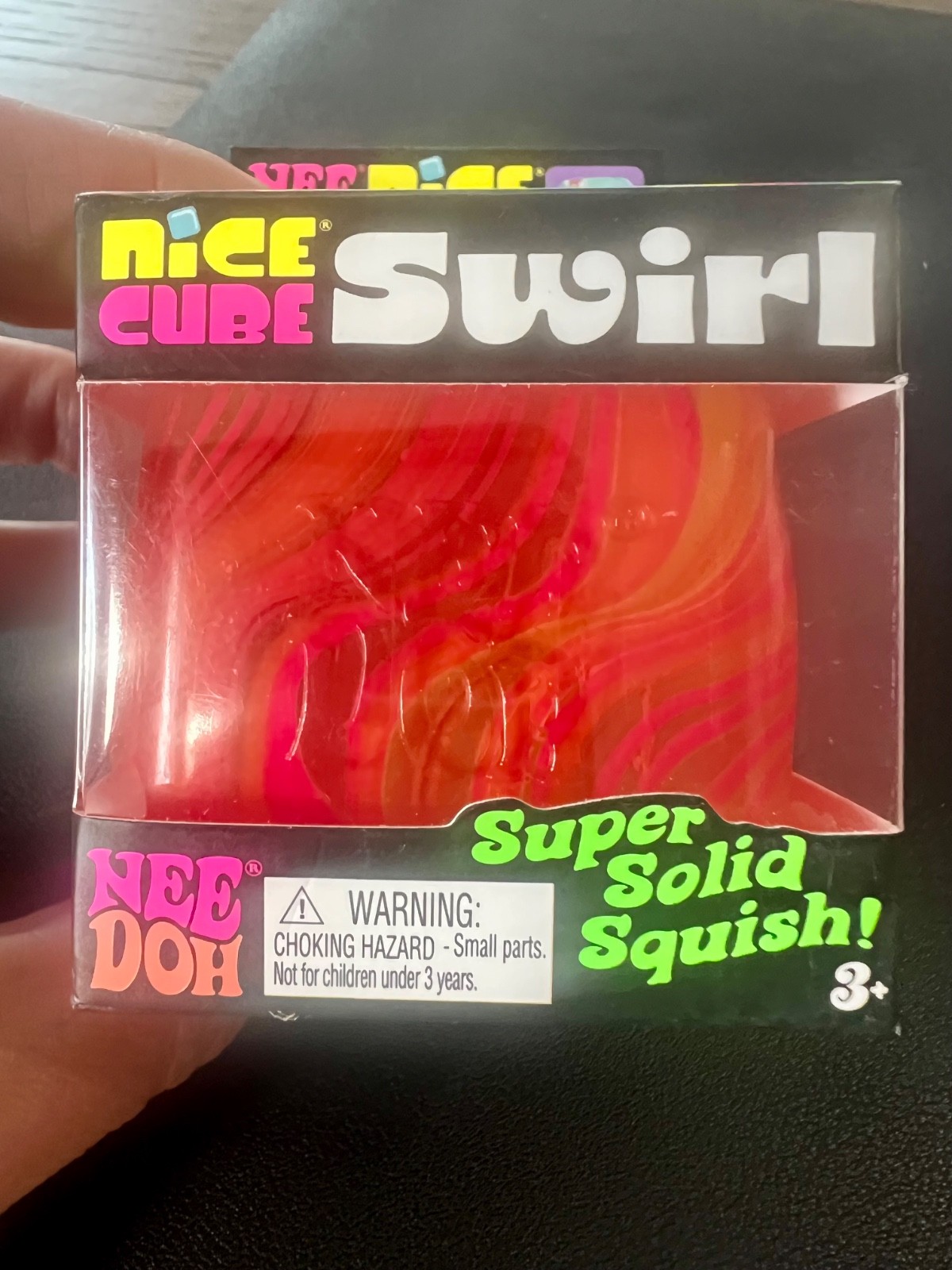 NeeDoh Nice Cube Swirl ORANGE Brand New Sealed!