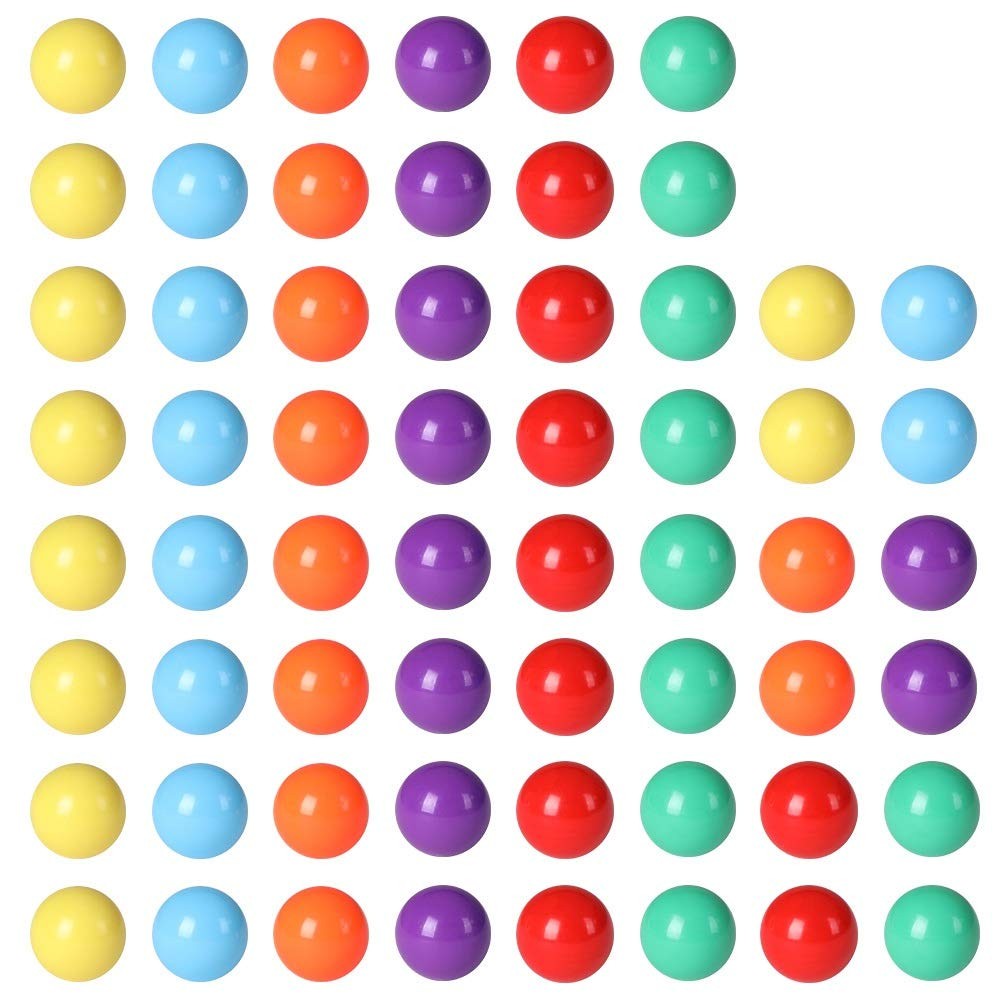 Laviesto Game Replacement Balls for Chinese Checker,60 Pcs Solid Color Replaceme