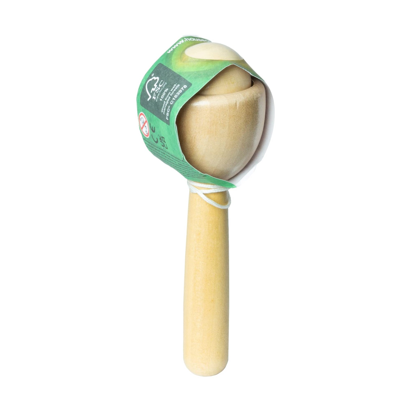Traditional Natural Wooden Cup & Ball Toy