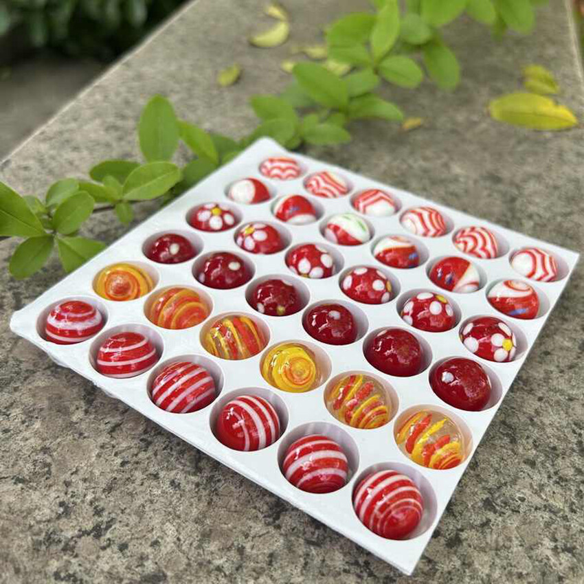16mm/18mm Wonderful Ball Glass Ball Marbles Vase Fish Tank Decor Craft Ornament