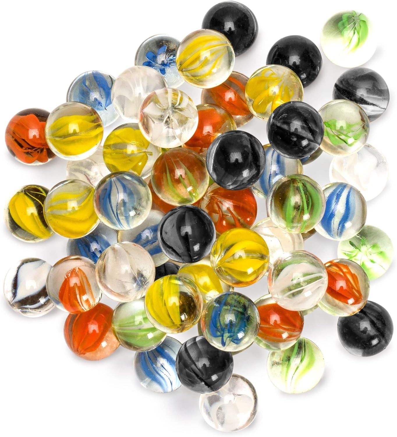 14mm Colorful Glass Marbles – Perfect for Chinese Checkers & Family Fun
