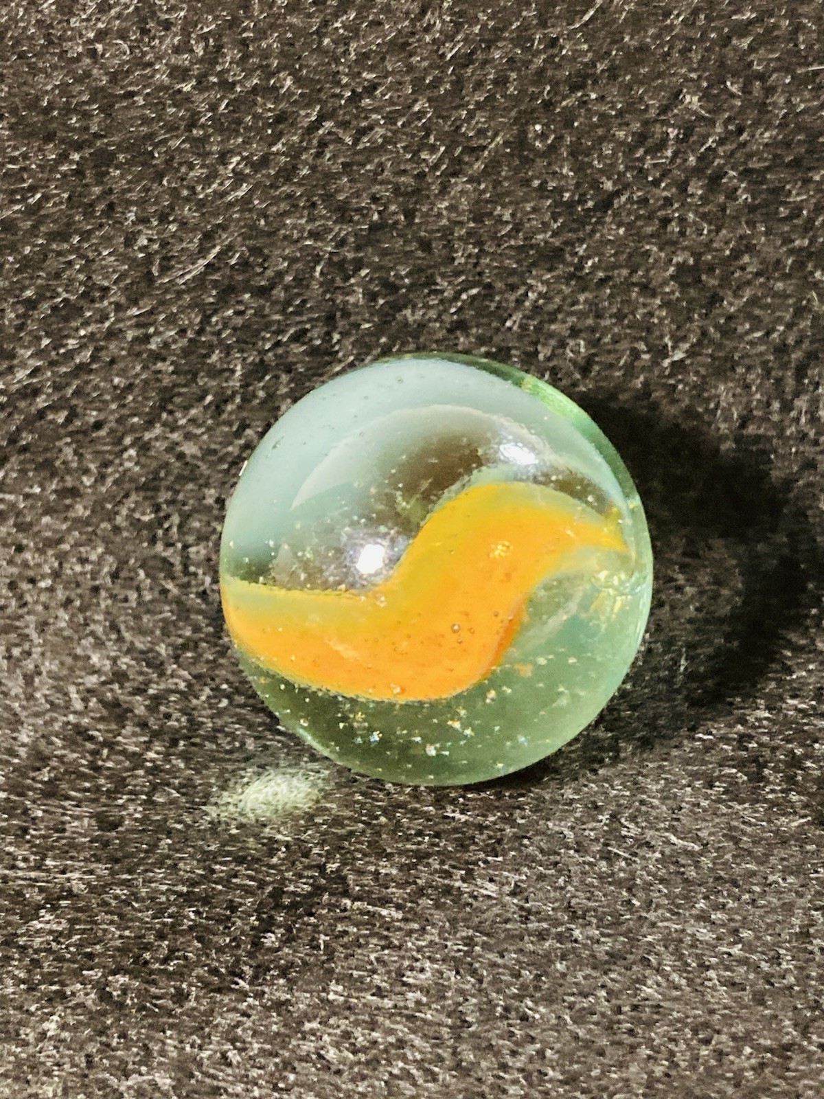 2 ANTIQUE VINTAGE BENNINGTON MARBLES FANCY MULTICOLORED 1800’s HANDMADE GLAZED