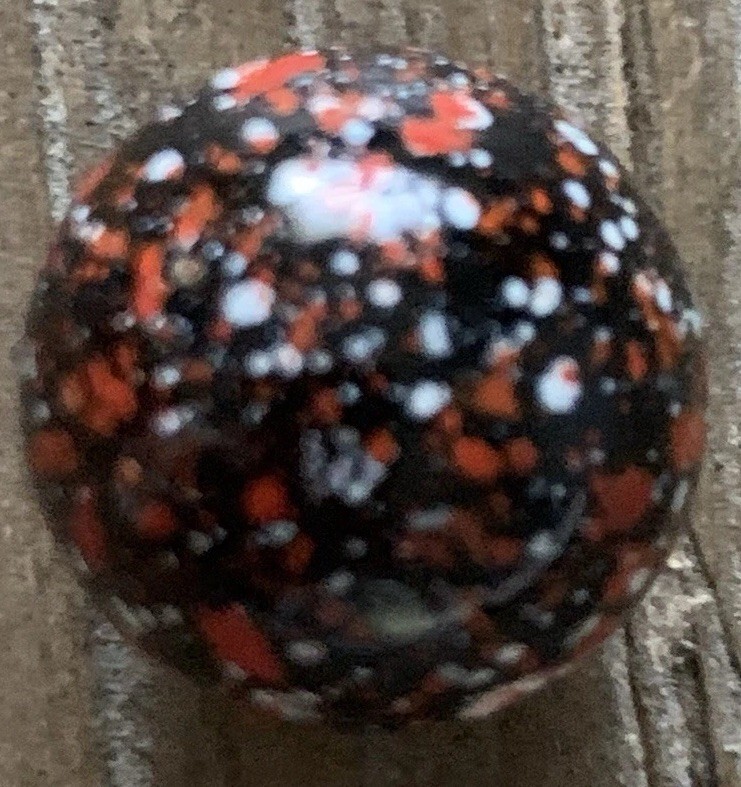 Vtg Lot Of 9 Stardust Confetti Marbles Arkansas Antique Store Find