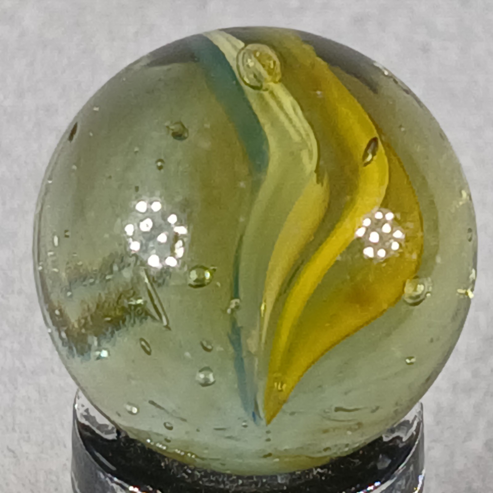 Vintage Imported Cat’s Eye Marble .60 Inches Near-Mint Condition