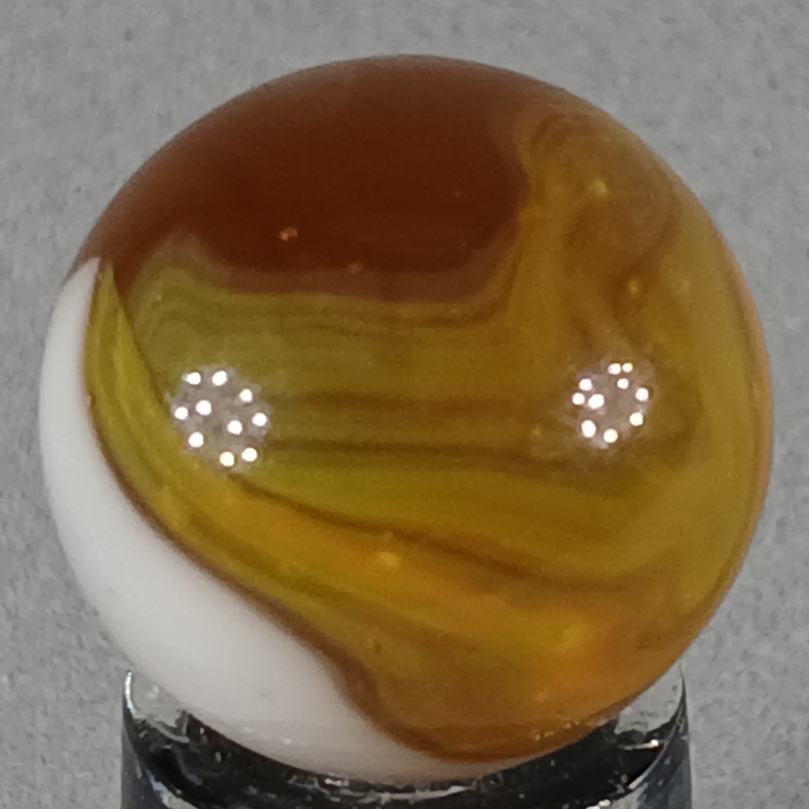 Vintage Vitro Conqueror Marble .61 Inches Near-Mint Condition Combined Shipping