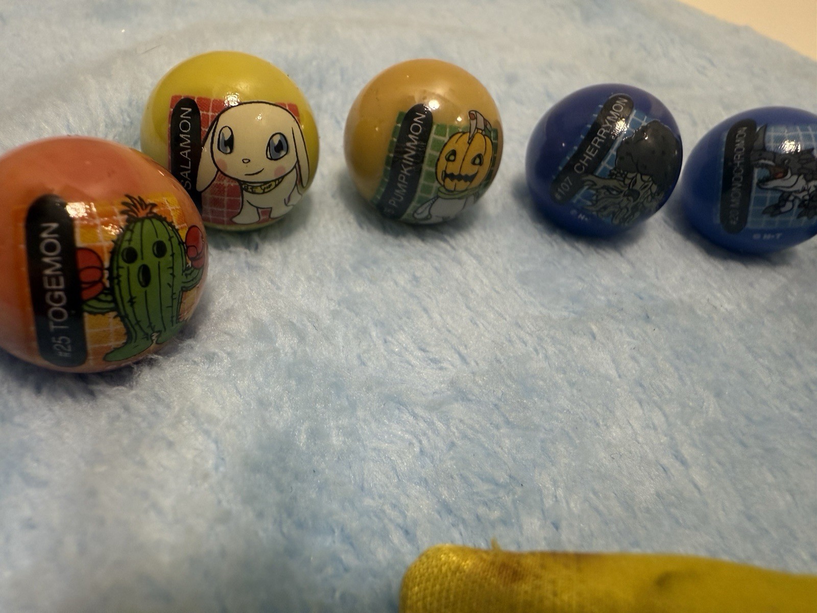 Digimon Marbles Lot of 10w Original Bag 2001 Vintage Collectible