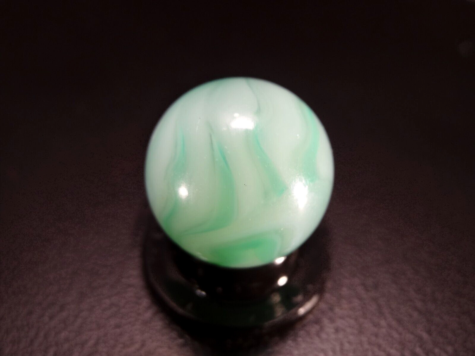 ALLEY AGATE GREEN PEARL FLAME PRETTY WET MINT