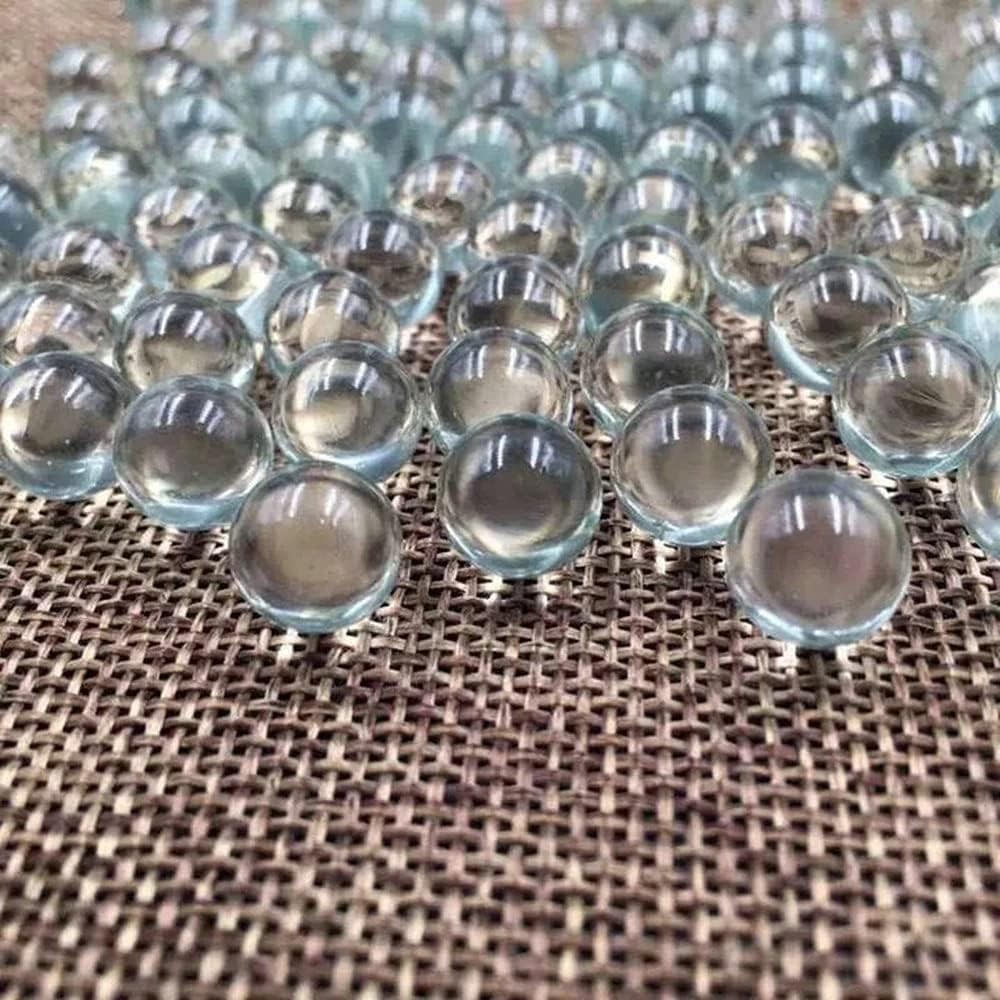 20 Pcs 10mm Clear Glass Marbles Solid Marble Beads Games 10Mm,