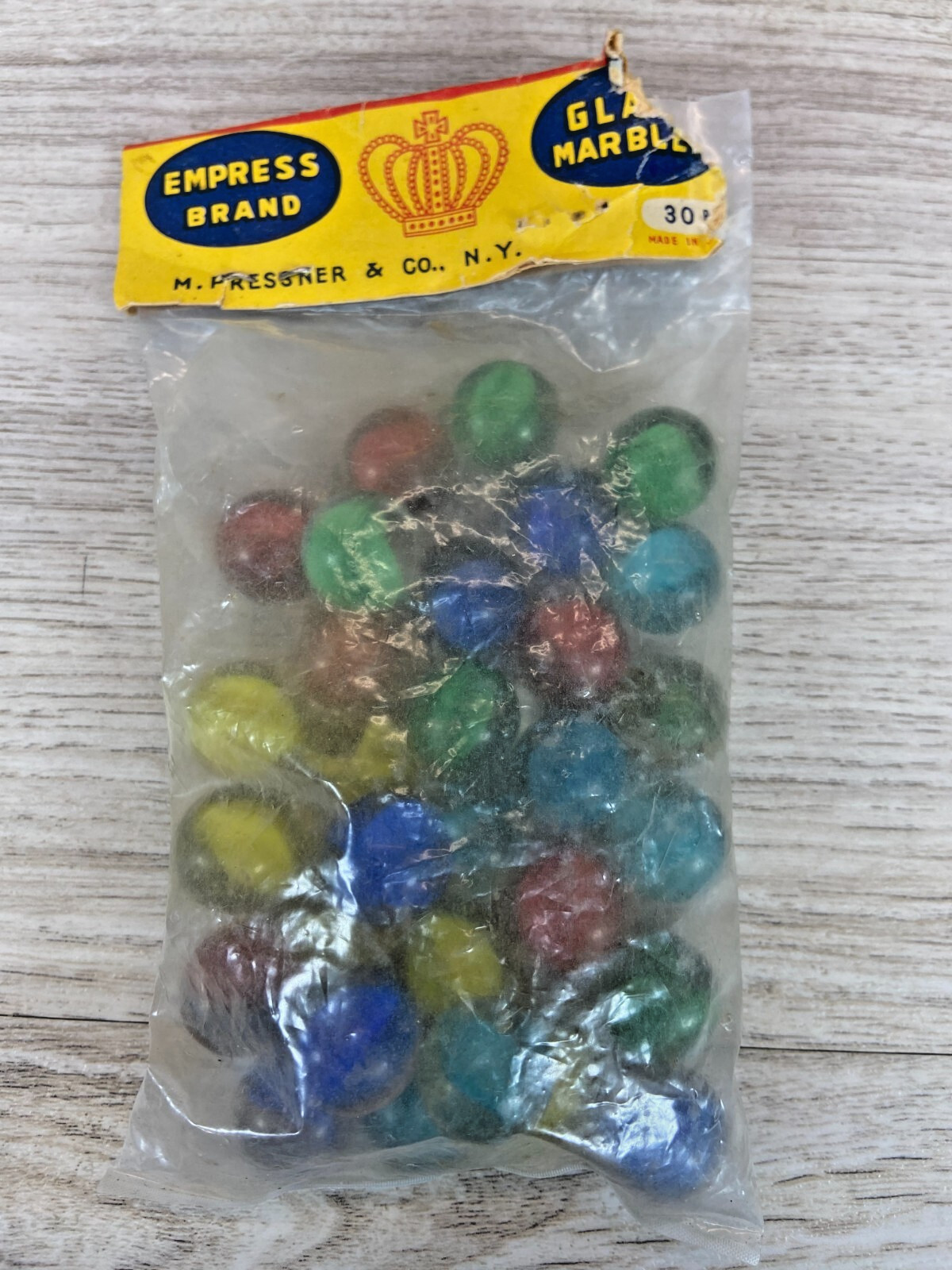 Empress Brand 1960’s Glass Marbles Sealed Set Vintage In Original Packaging