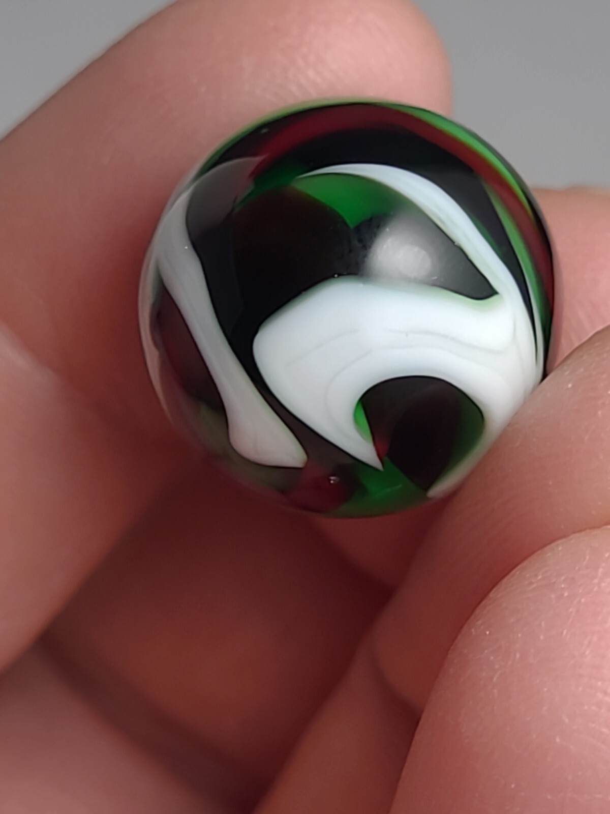 Contemporary Red Green White Brown Marble