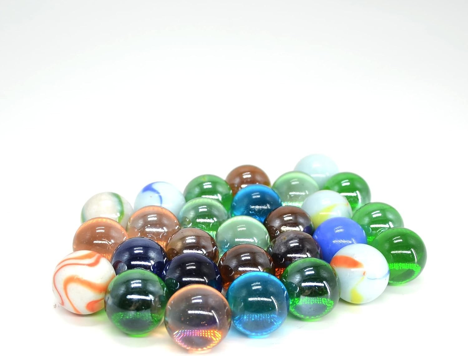 12-Piece 1″ Shooter Marbles, Assorted Colors & Patterns for Kids & DIY