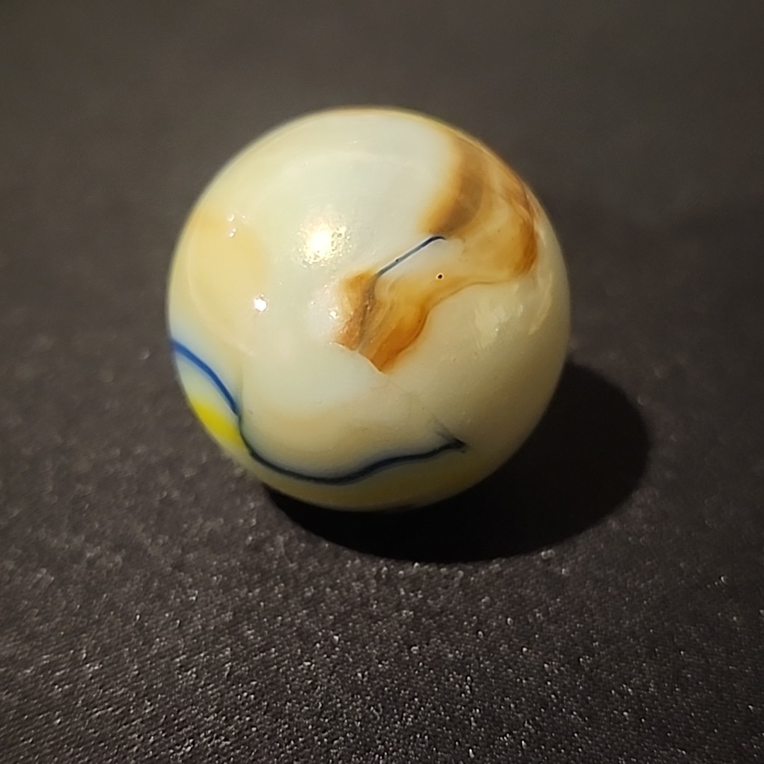 Large Vintage Boulder Marble 34.8mm In Diameter Swirl – Unknown Maker