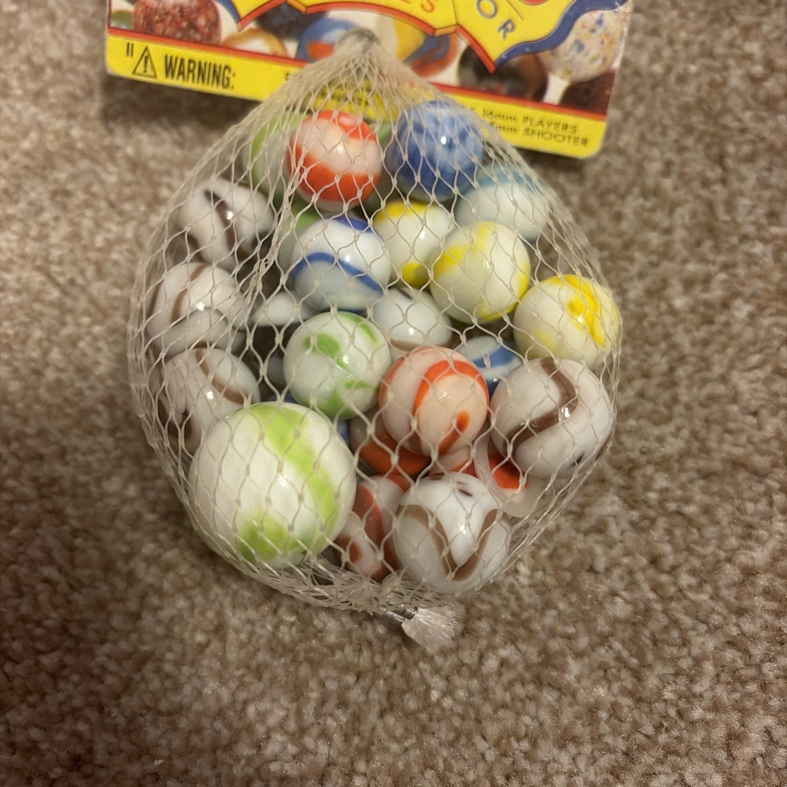 Vintage Premium Quality VACOR Marbles 24 16mm Players & 1 25mm Shooter. NEW!!