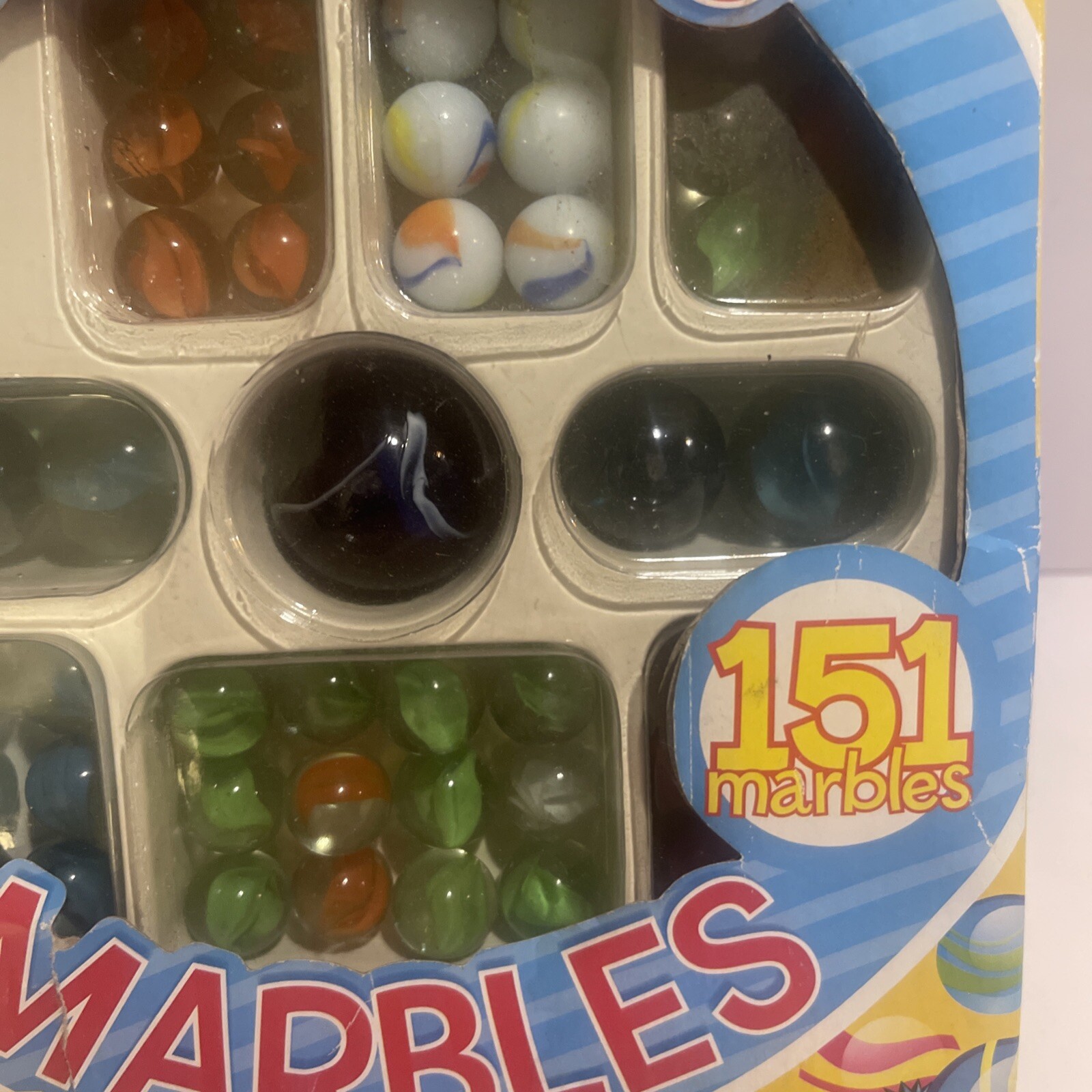 Amazing 151 Marbles Shooters Game With Booklet 146-16mm 4-25mm 1-Jumbo 35mm 🤩