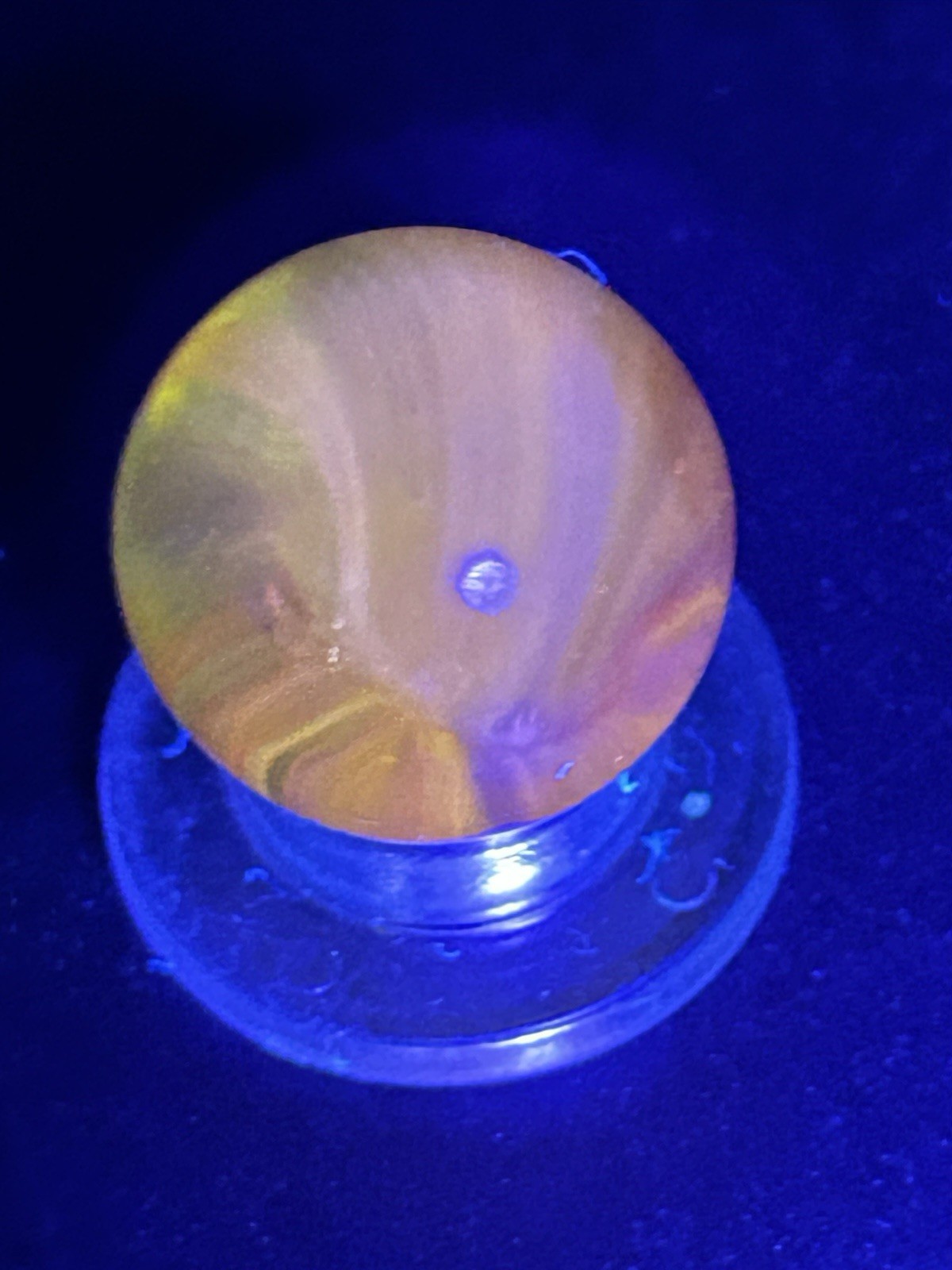 Vintage Master Marble / Master Glass Clear “SUNBURST ” Marble UV Active 0.629”