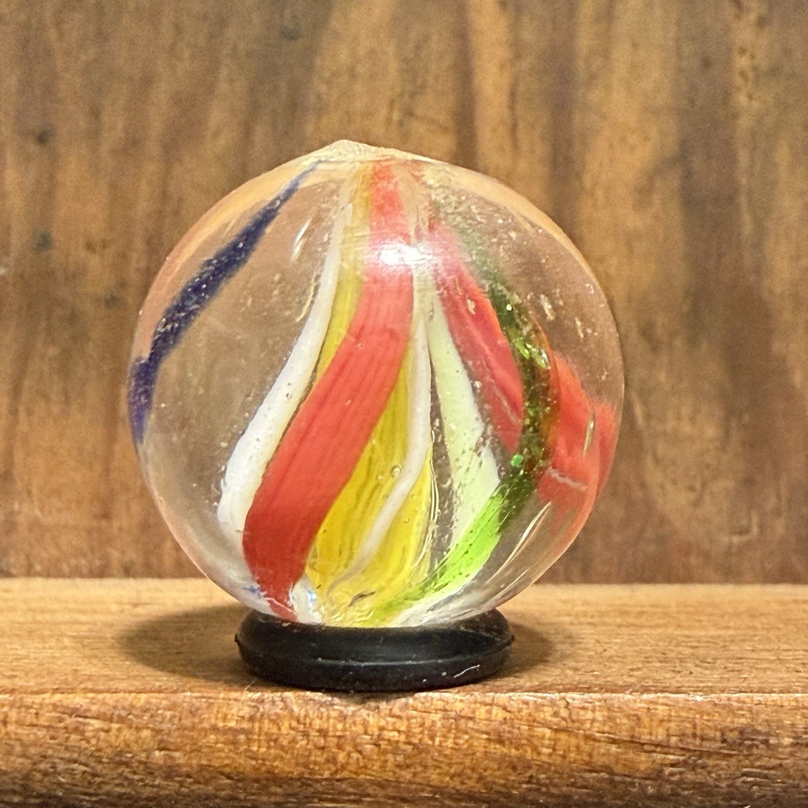 Antique German Handmade Solid Core Swirl Marble 11/16” Near Mint(+)