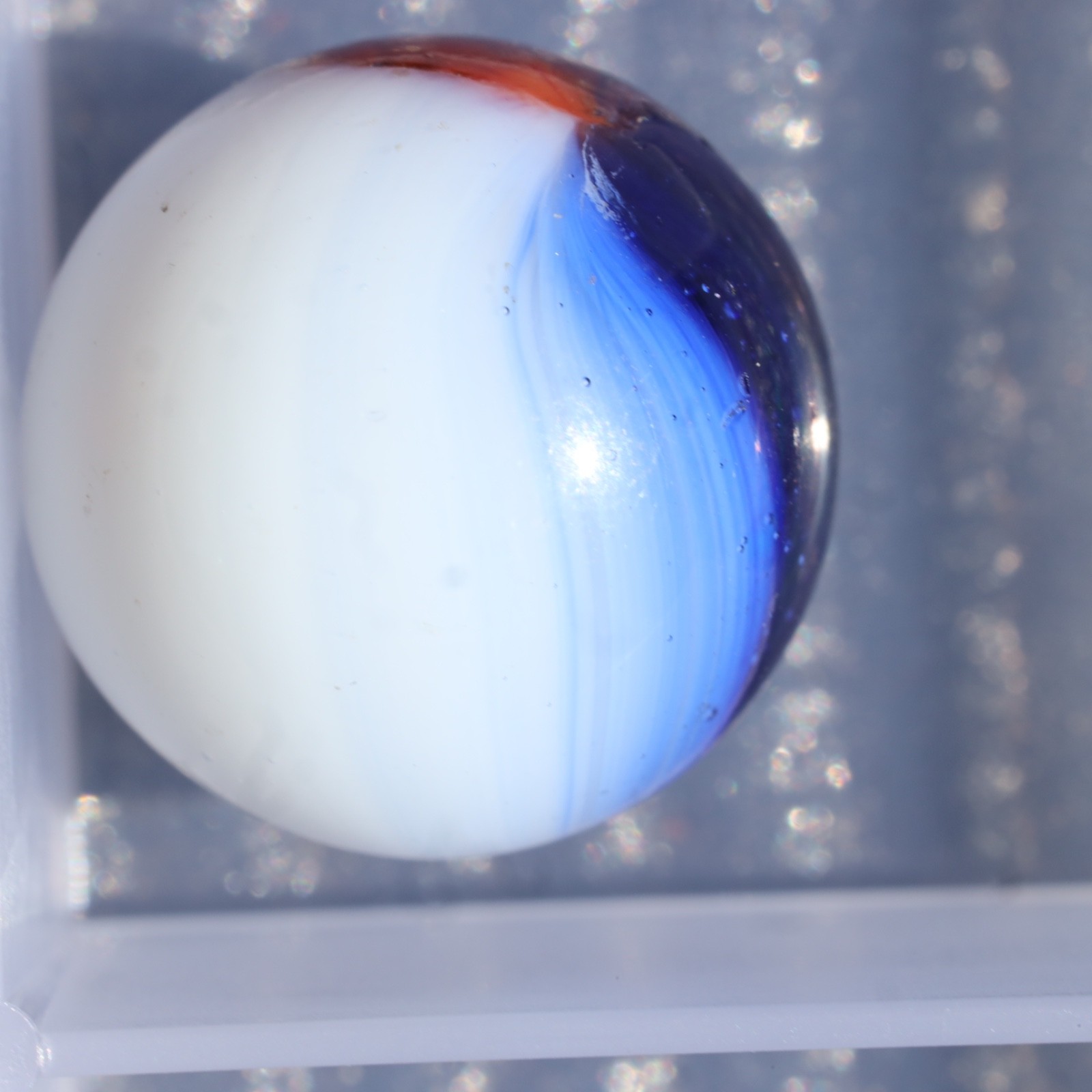 Master Marble Patch Liberty Colors Red White Blue Marble .622″ Mint