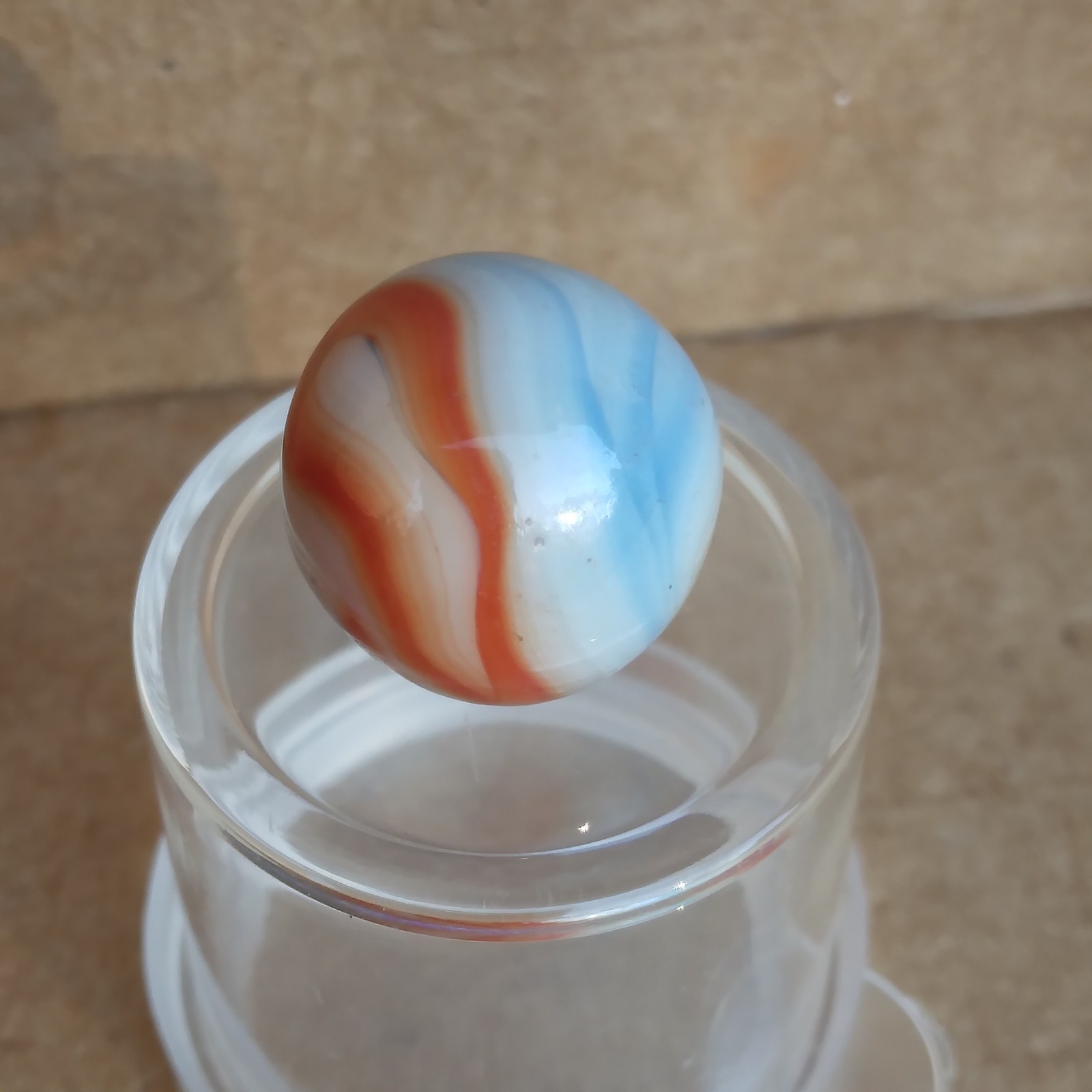 .58″ Vintage Marble- Red White Blue Liberty- Alley Ravenswood Heaton Champion