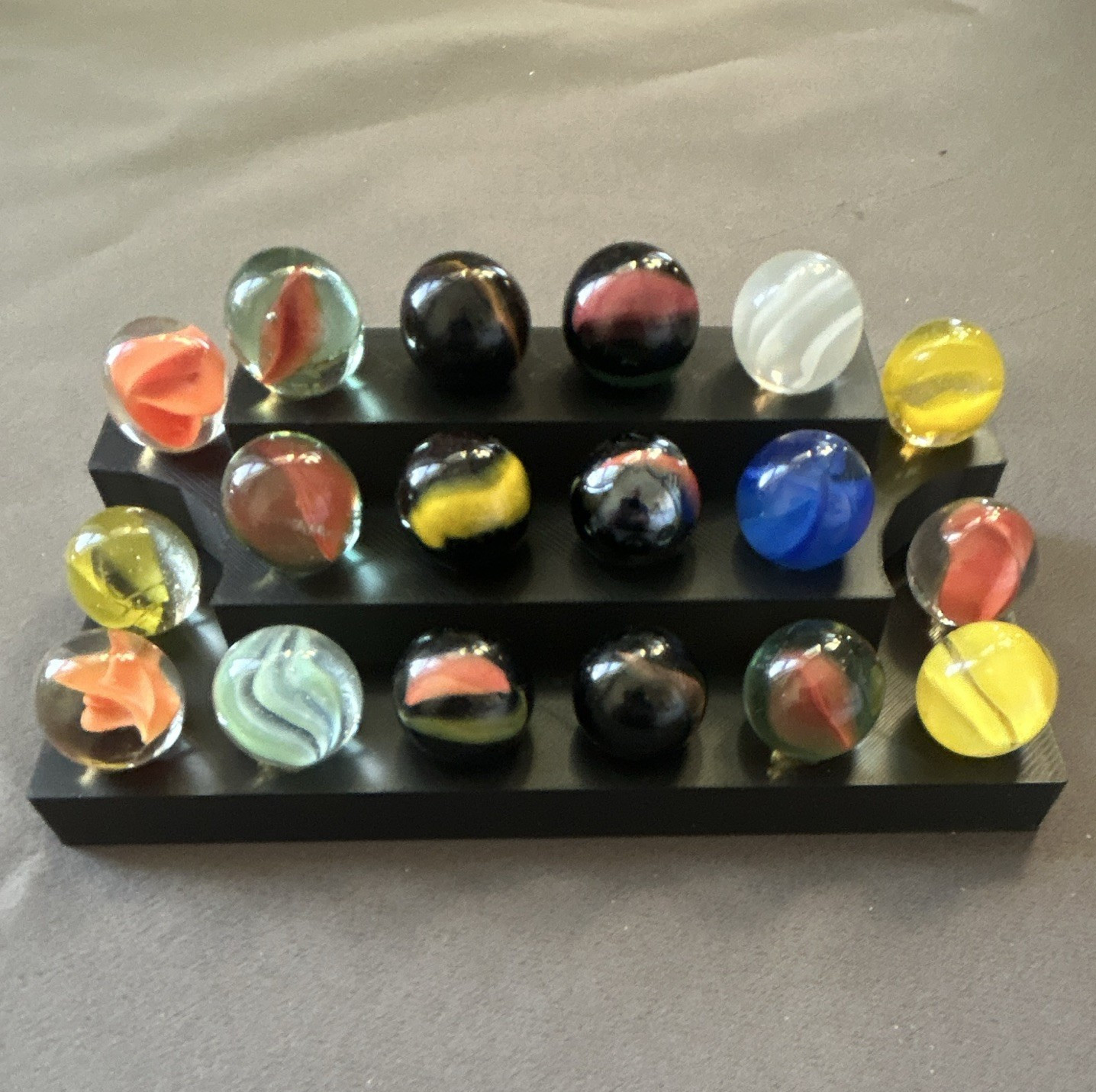 Assorted Glass Toy Marbles set of 18 marbles (bag 9)