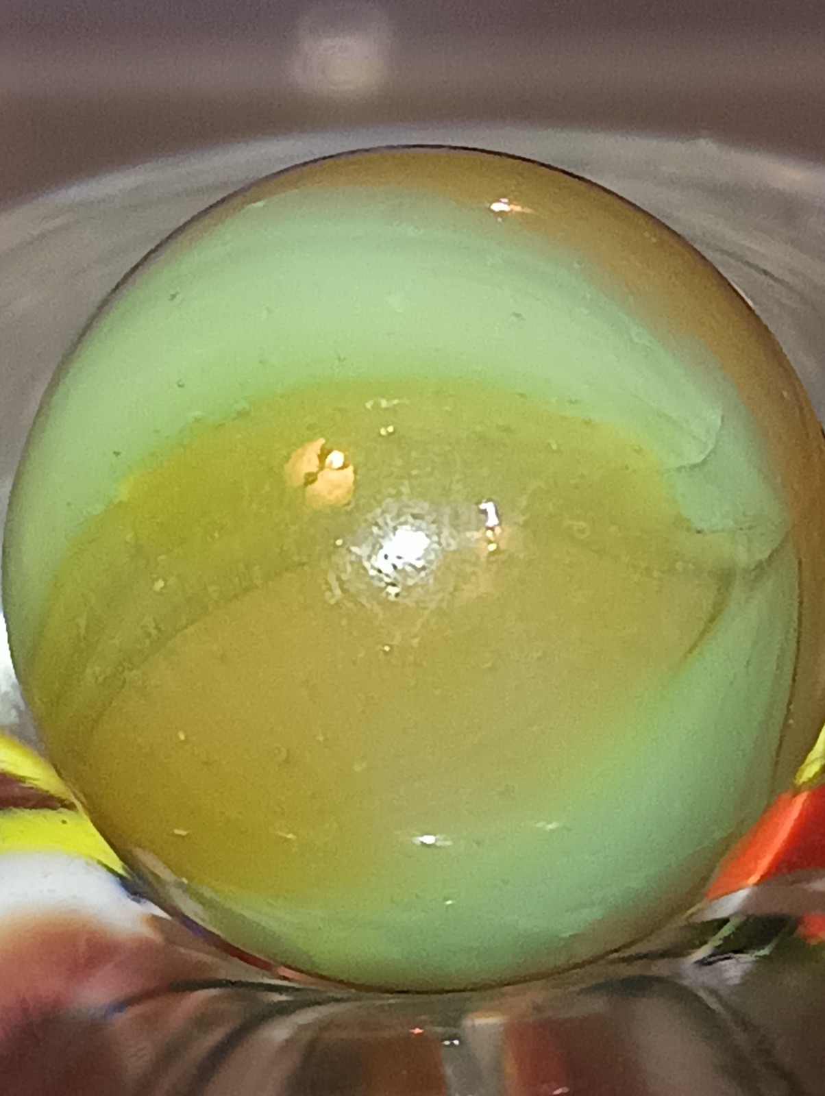 RARE VINTAGE MINT KOKOMO MARBLE! BETTER MUSTARD BASE COLOR!!LLOOOP