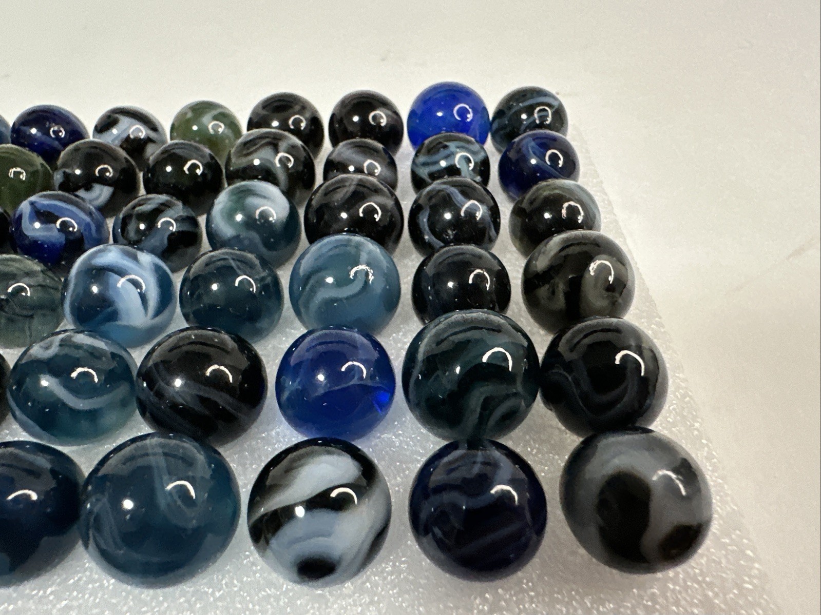 092 Lot Of 60 Vintage Translucent West Virginia Swirls! Ravenswood, Alley Agate