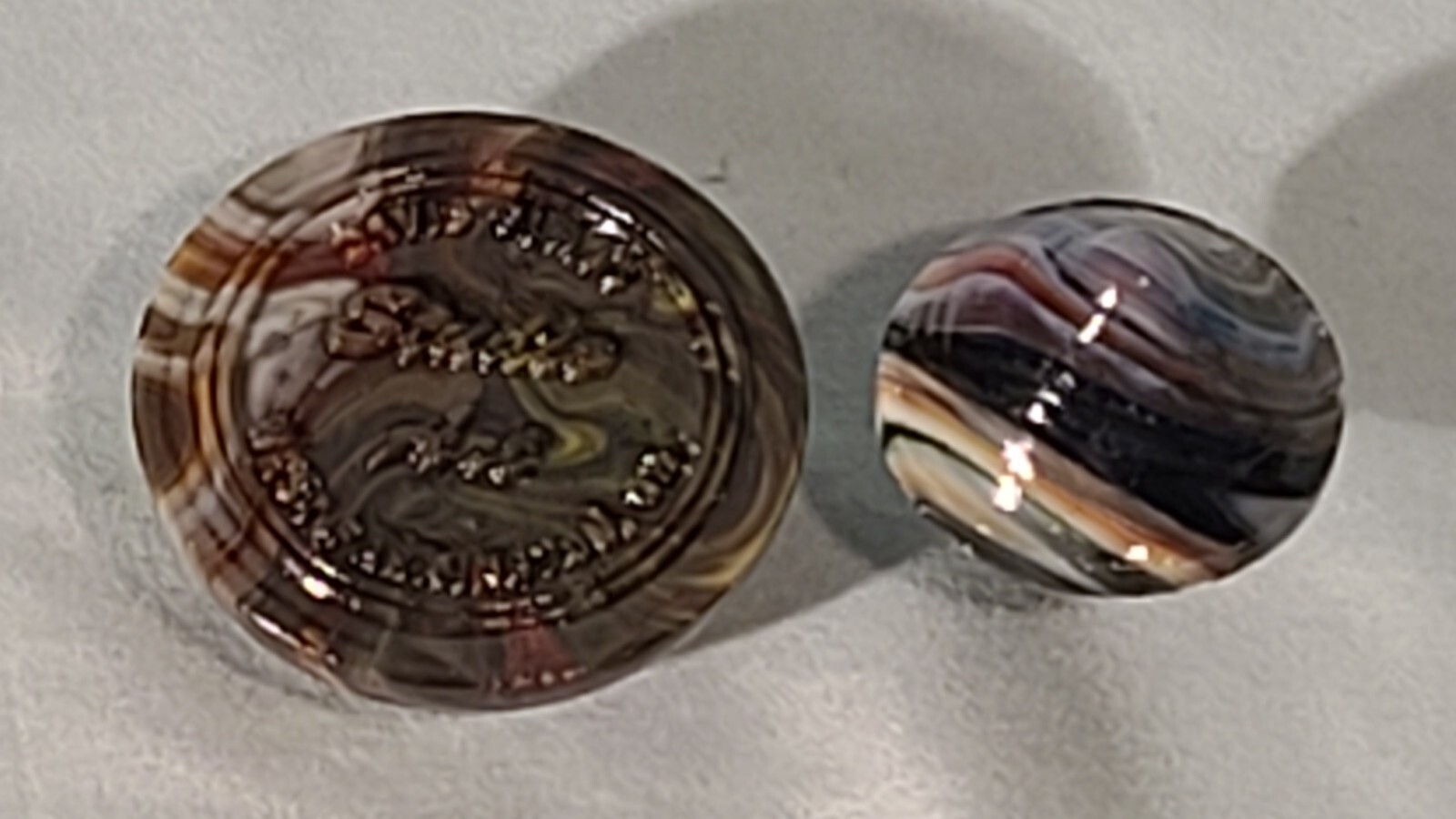ANDY DAVIS, Glass Art Spinning Top & Base, Tribute to Friendship Run (?), #079C