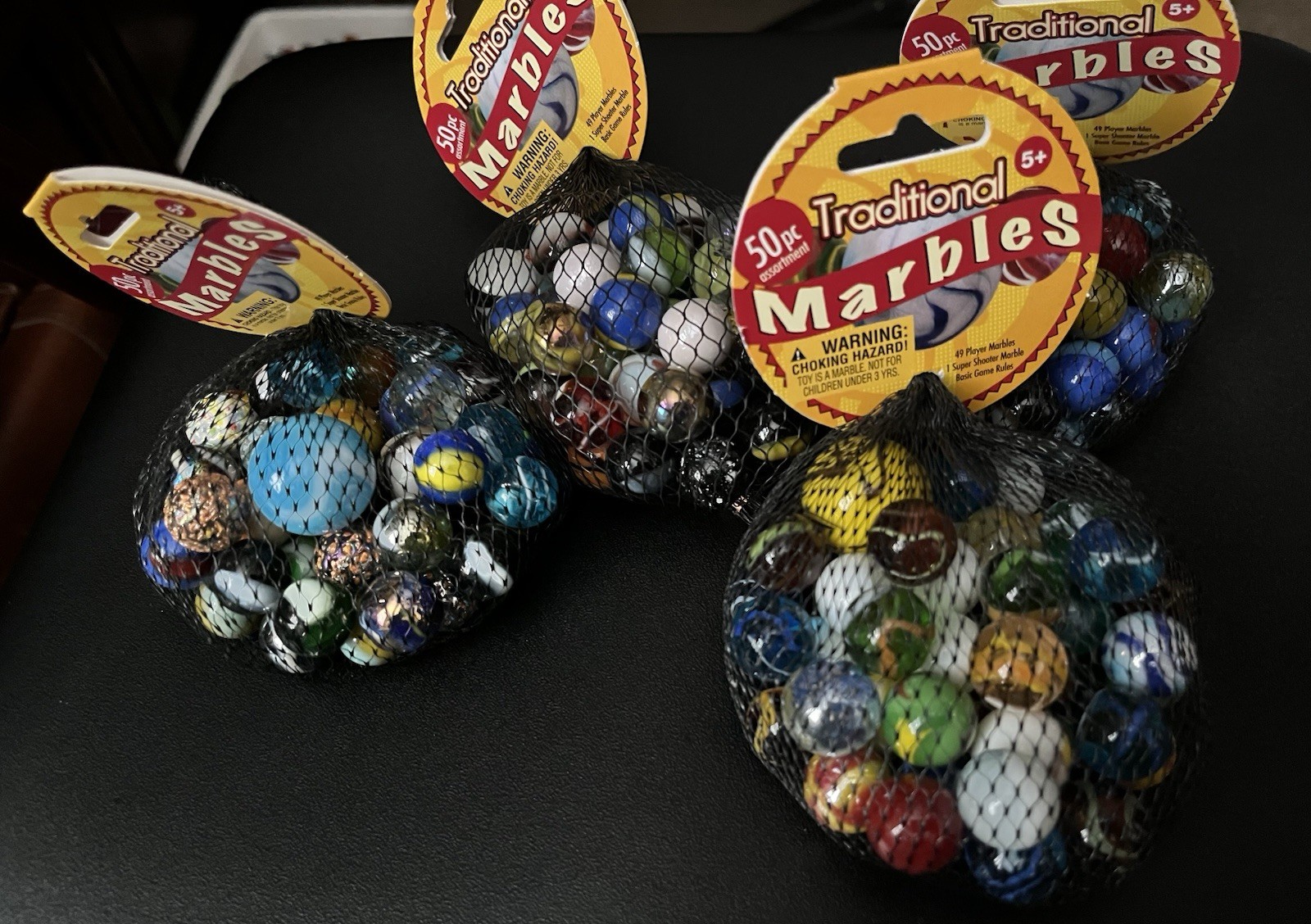New Marble Lot Four Bags (200 pcs) Two And A Half Pounds Fast Shipping