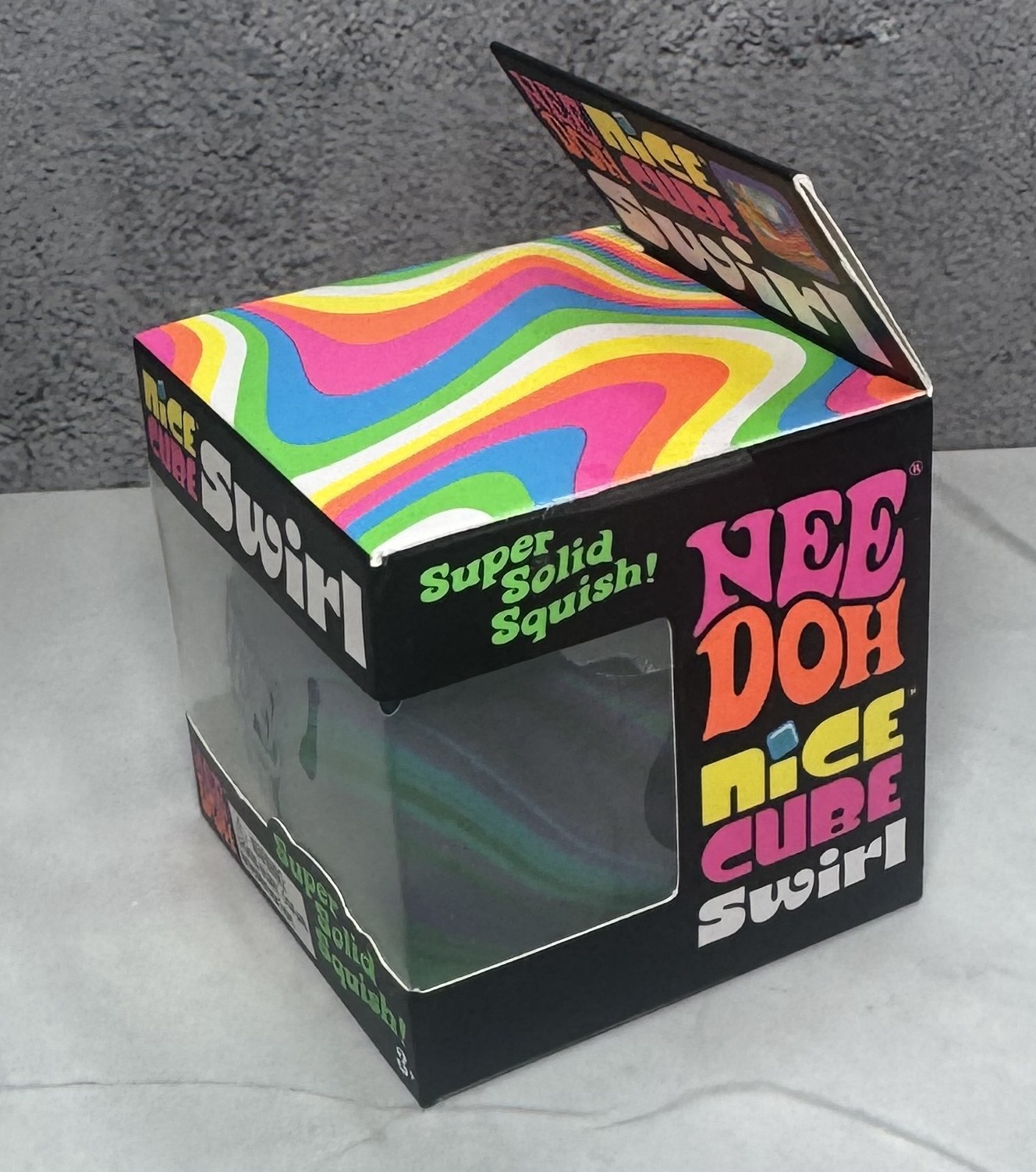 needoh nice cube swirl New Green Purple And Blue Rare 🔥🔥🔥