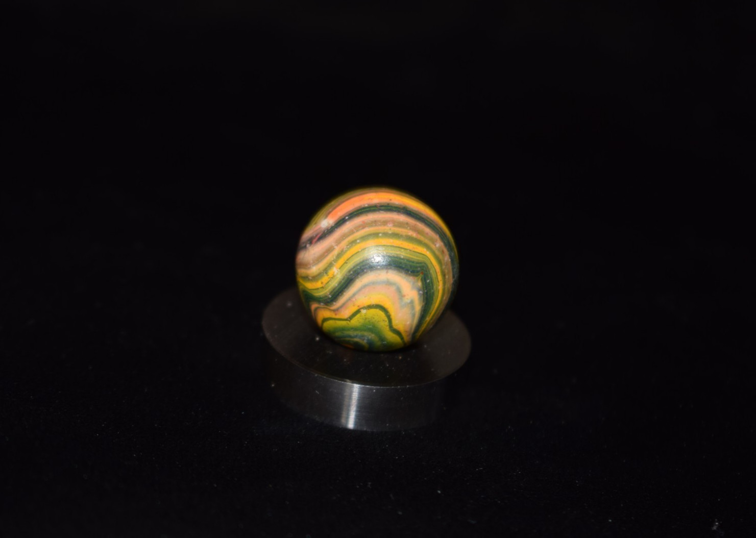 👩🏻➖⏩Handmade Italina Clay Swirl Marble Heavy💪⚫➖⚫ 💪Shooter 🎯 Size .781″