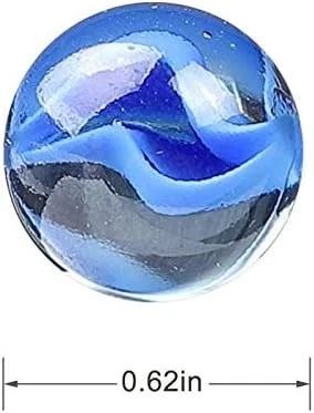 CHUKEMAOYI Marbles Cats Eyes Glass Marble/Sling Shot Ammo 1000 pcs. Size is Appr