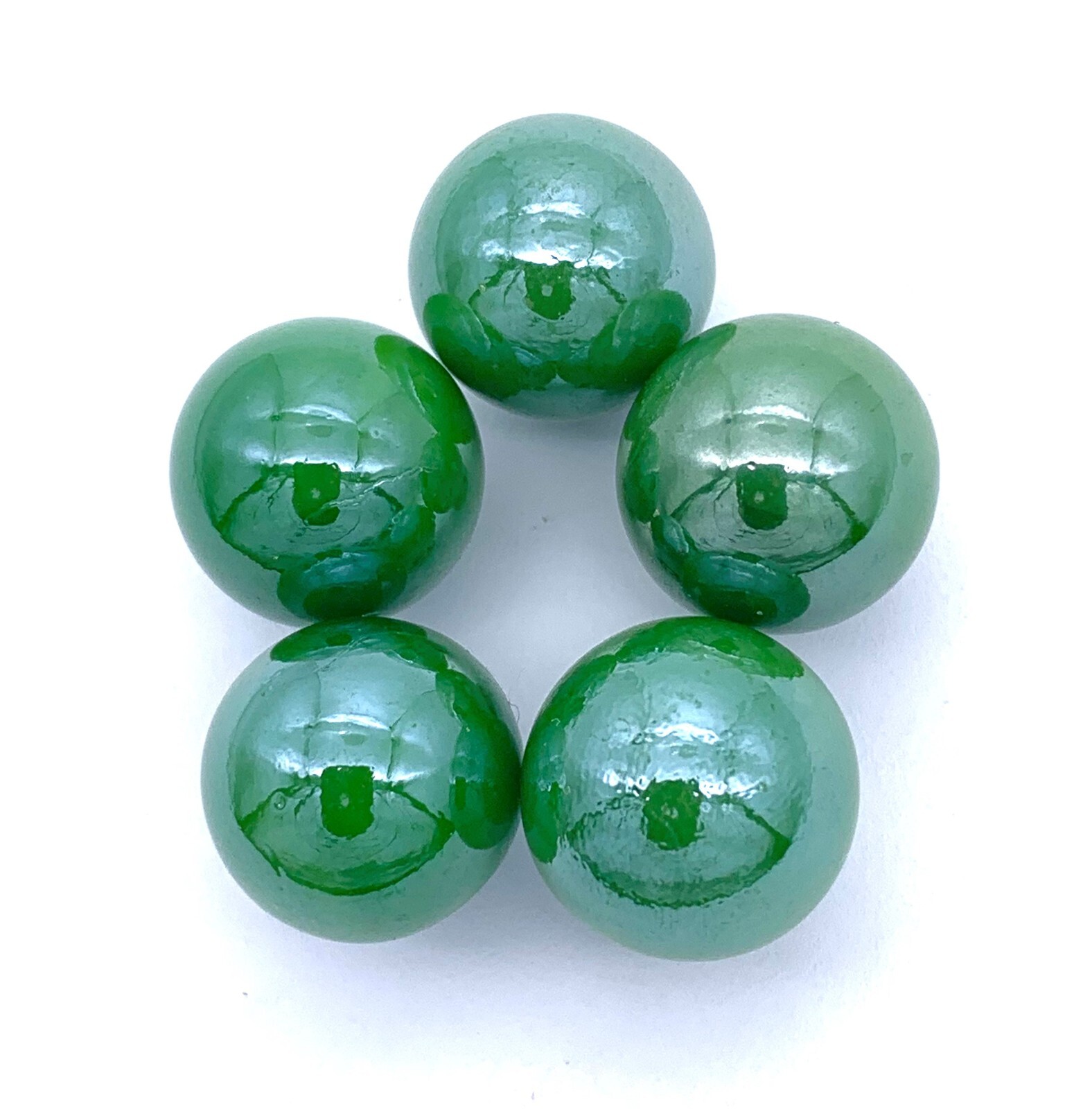 New for 2023! 16mm Iridescent Opal Glass Marbles Choice 9 Colors Pks of 5 Vacor