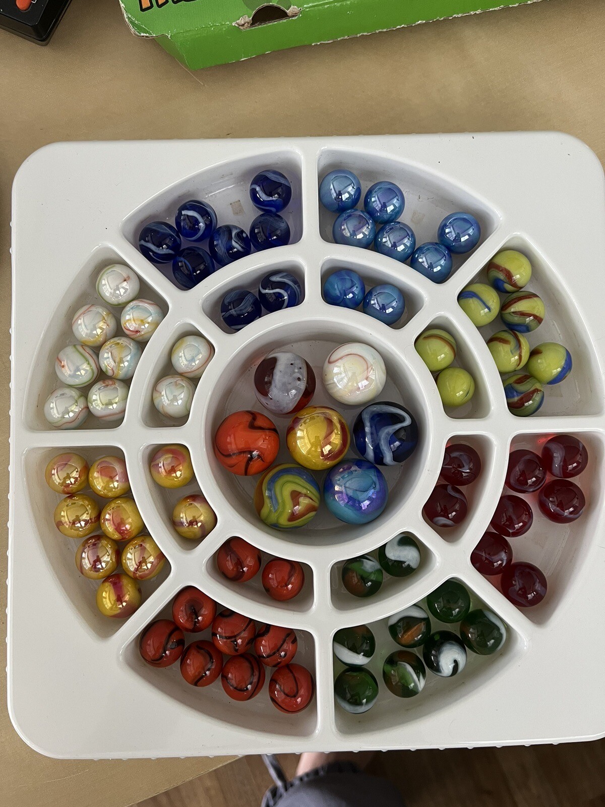Vintage Marbles Mega fun USA Monster Collection 80 Pc Box Preowned No Pouch DL7