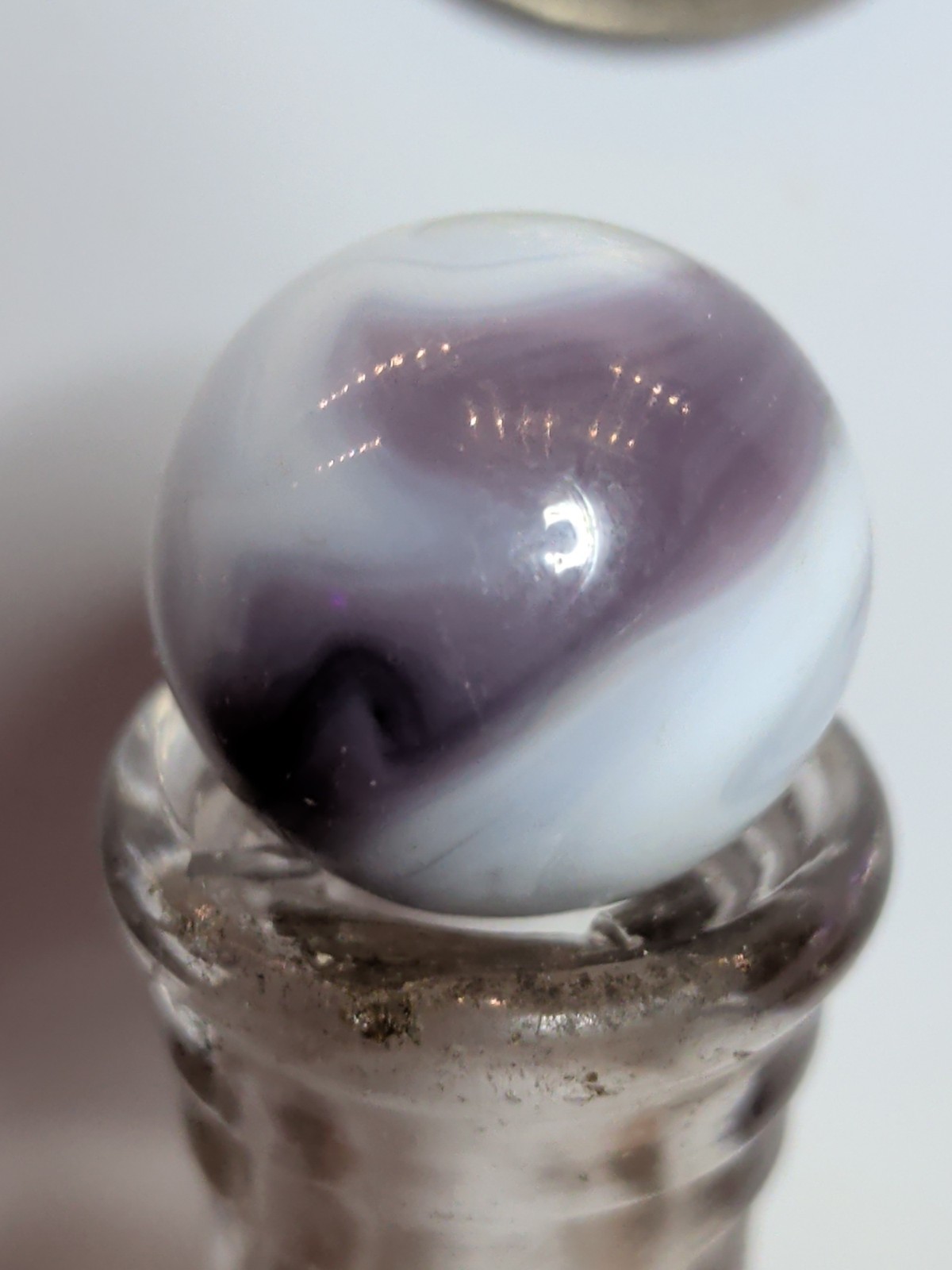 Christensen Agate Swirl Marble, Lavender Swirls #180