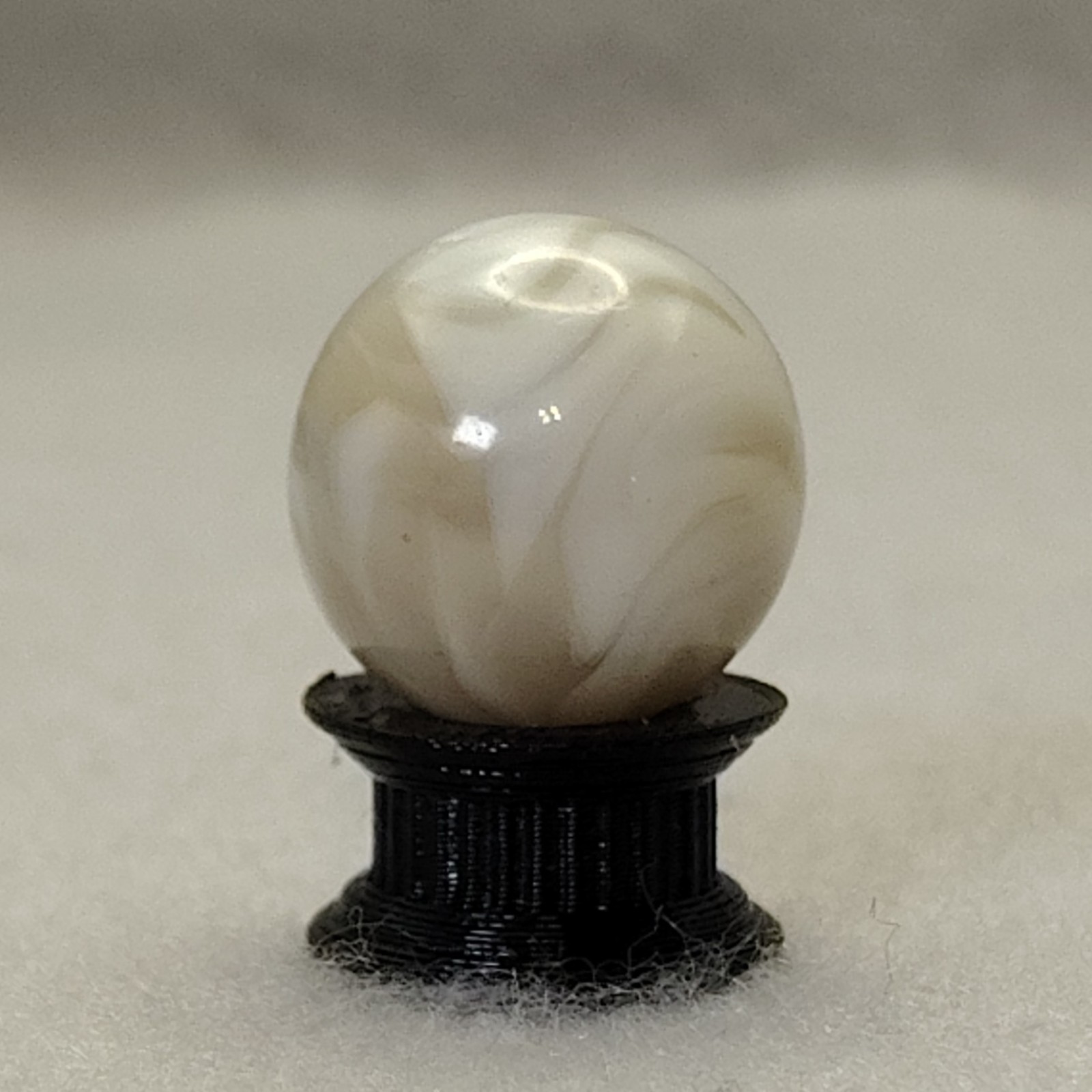 17mm Translucent Swirl Marble Tan & White Alley? Gorgeous! M-