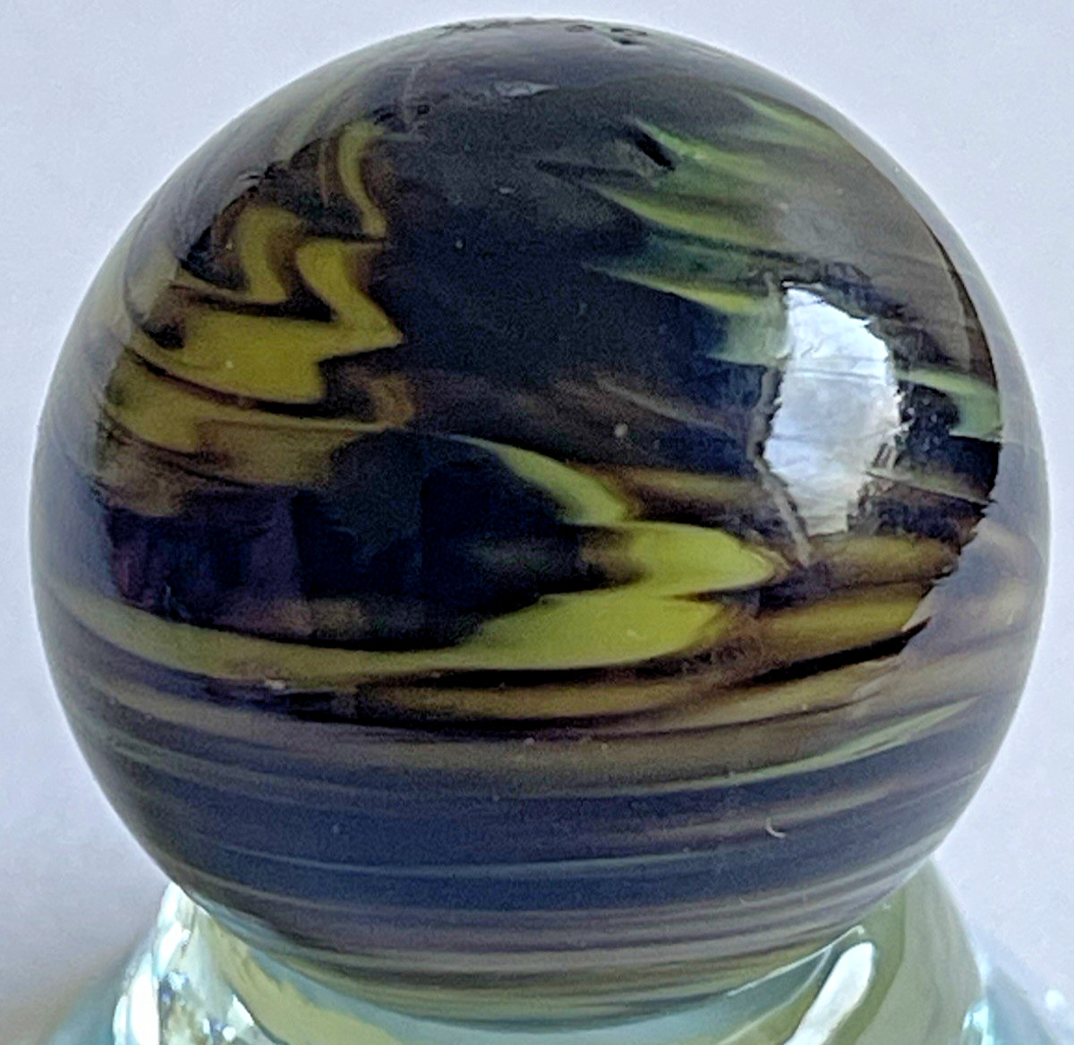 VTG 2000 EDDIE SEESE MARBLE 2nd YEAR SIGNED W/ FULL SIGNATURE 0.99″ DEEP COLORS