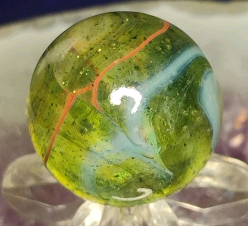 .70″ JABO/D.A.S. MARBLES💥GREEN AV. SWIRL TOYS MINT-