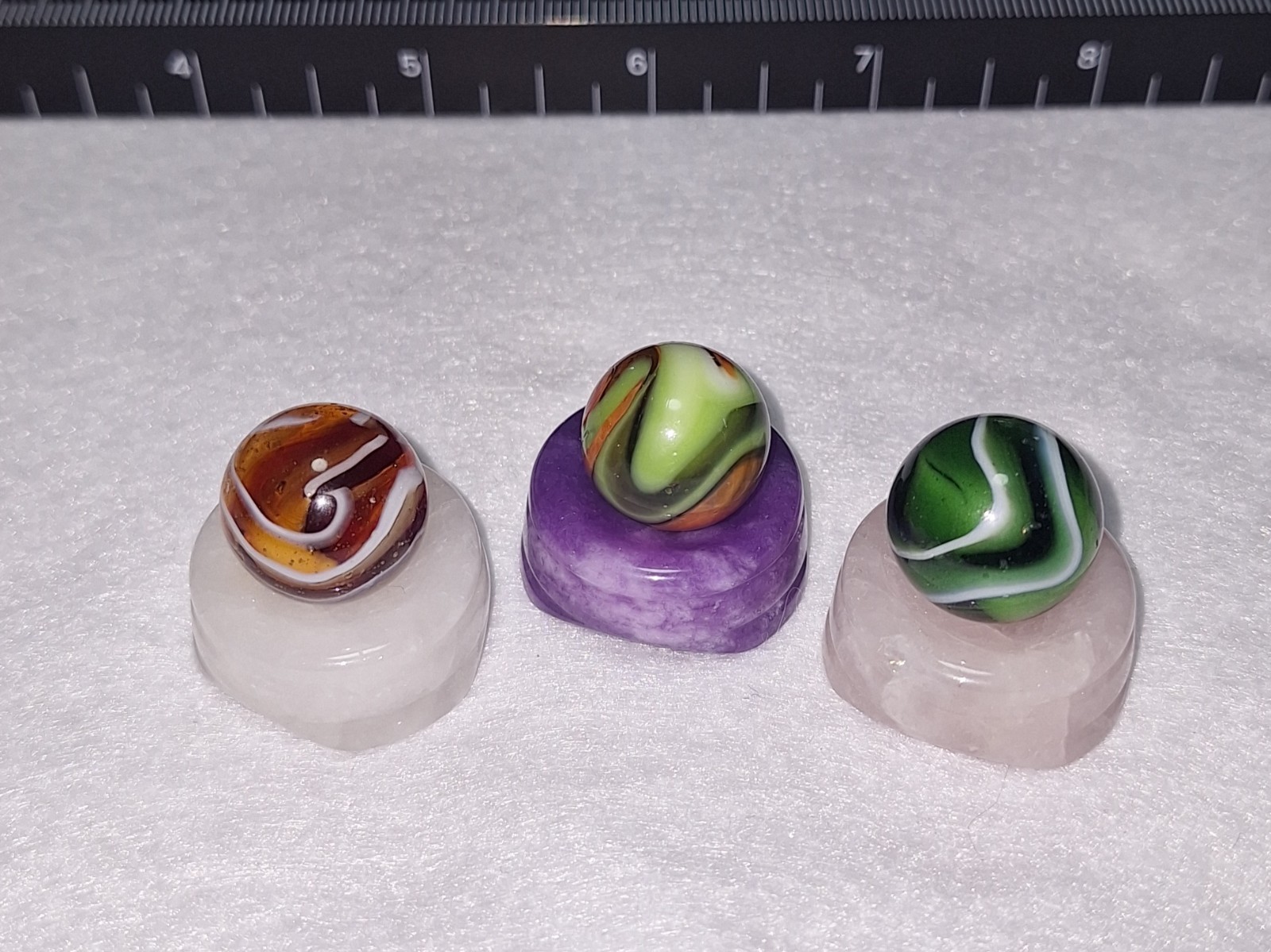 HTF Peltier Mint Lot: Green Jewel, “Cranberry Jewel” Rare Ruby Variant, Cool MCS