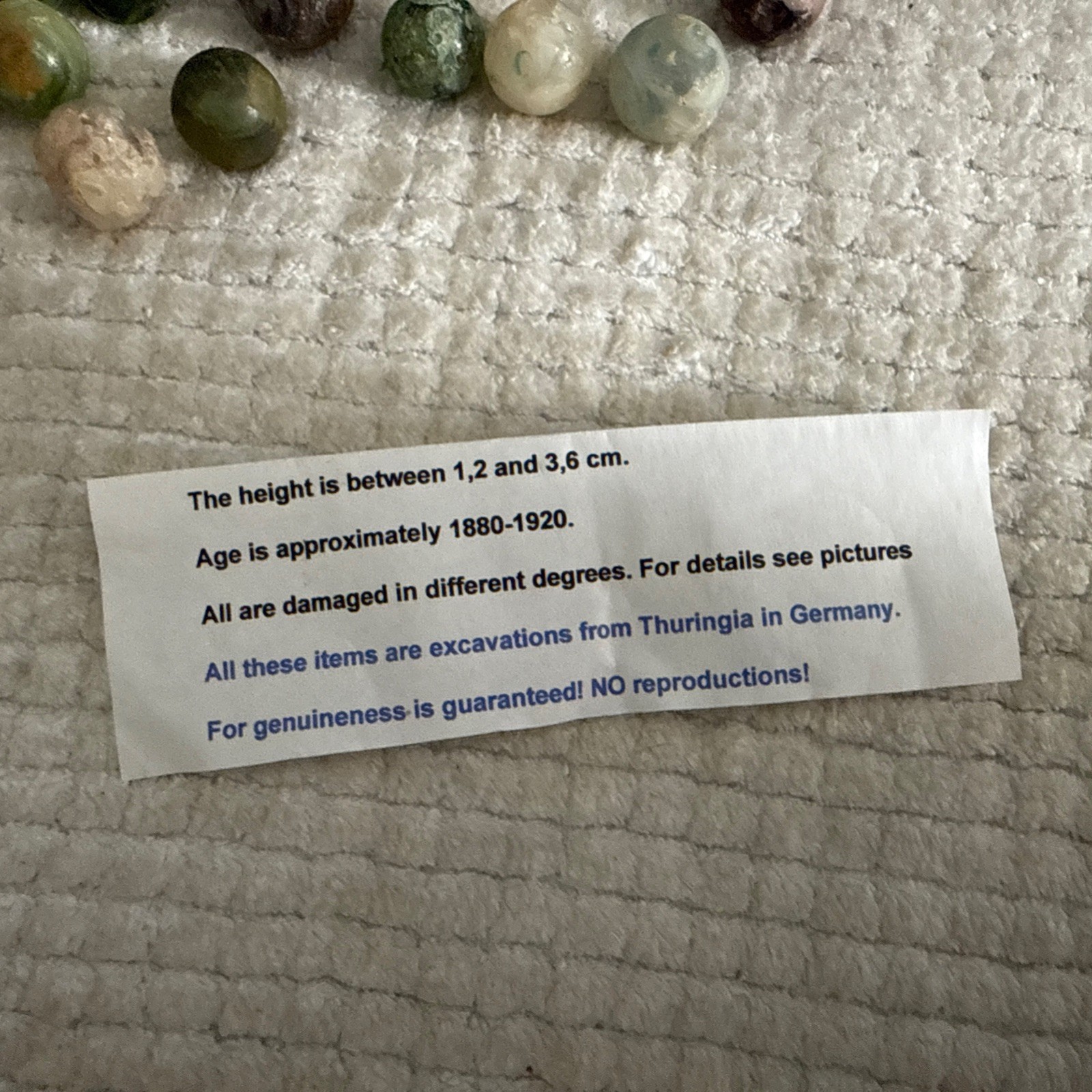 VINTAGE/Antique ESTATE 1.5 Lb. MARBLE LOT (h) w/ Jar German? unsearched 15-25mm.