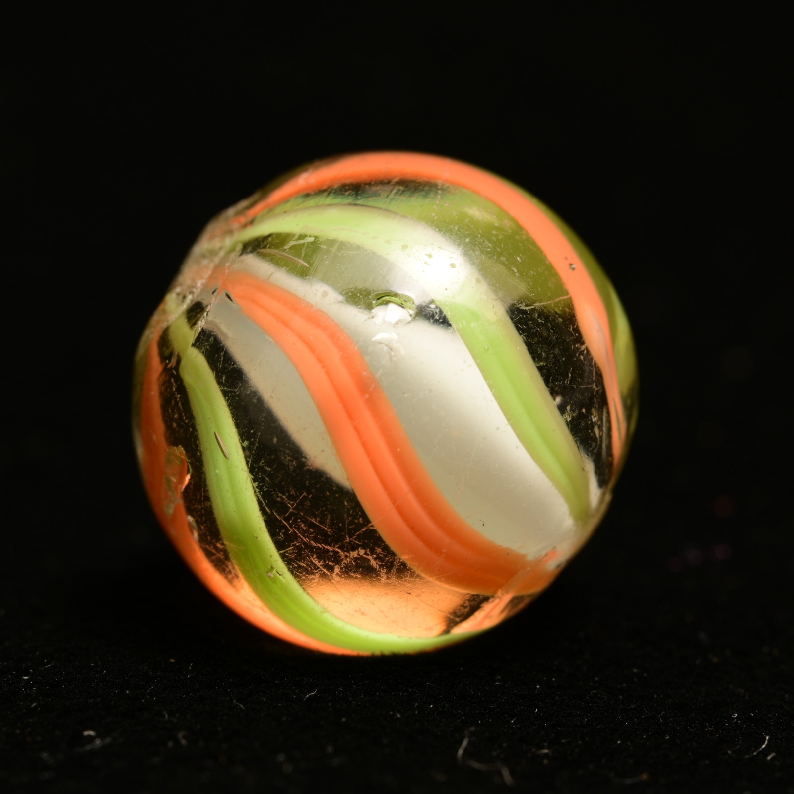 Solid Core German Handmade Antique Marble English Style Contrast 17.6mm 11/16”