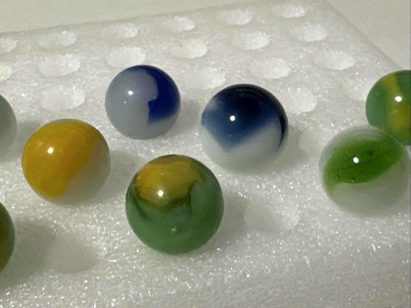 404 Lot Of 12 Peltier Peerless Patch Marbles!