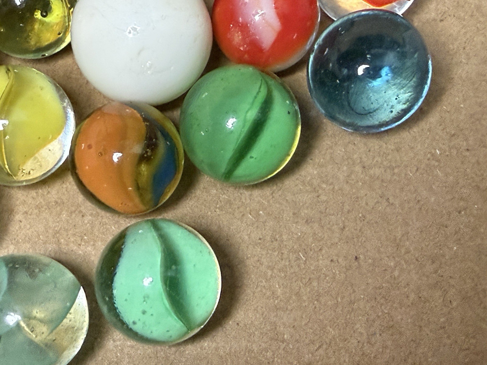 Vintage Marbles Lot of Glass Marbles Sizes Various Makers