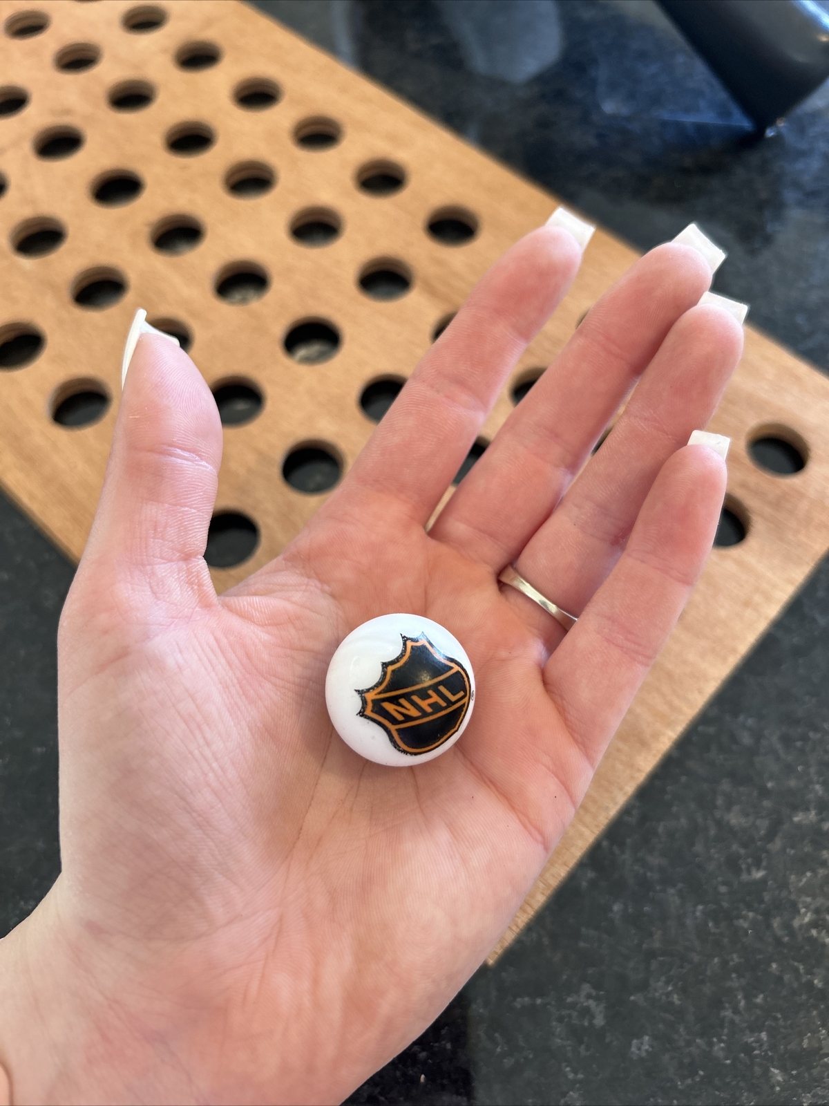 Vintage | NHL | White, Orange & Black | Marble