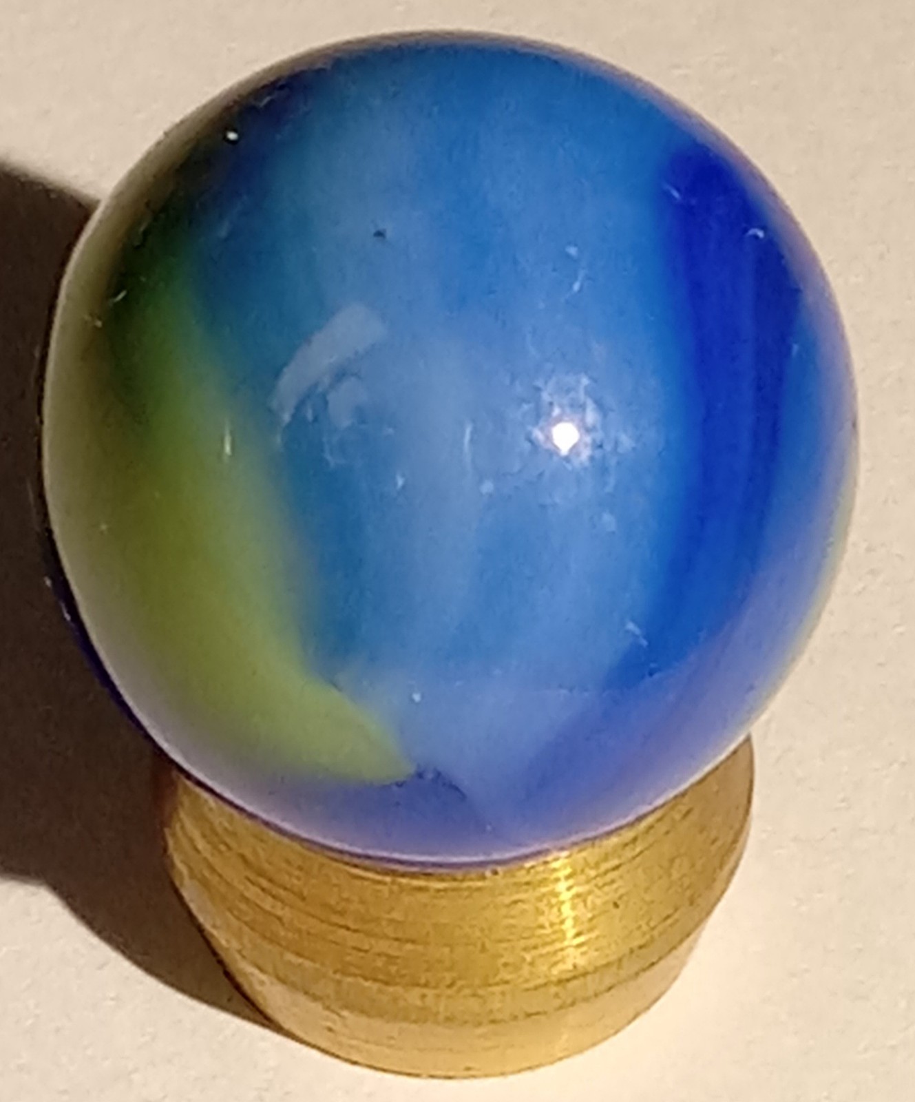 Vintage MARBLE KING Blended Dragonfly Cub Scout Rainbow 5/8″ St Marys Hybrid
