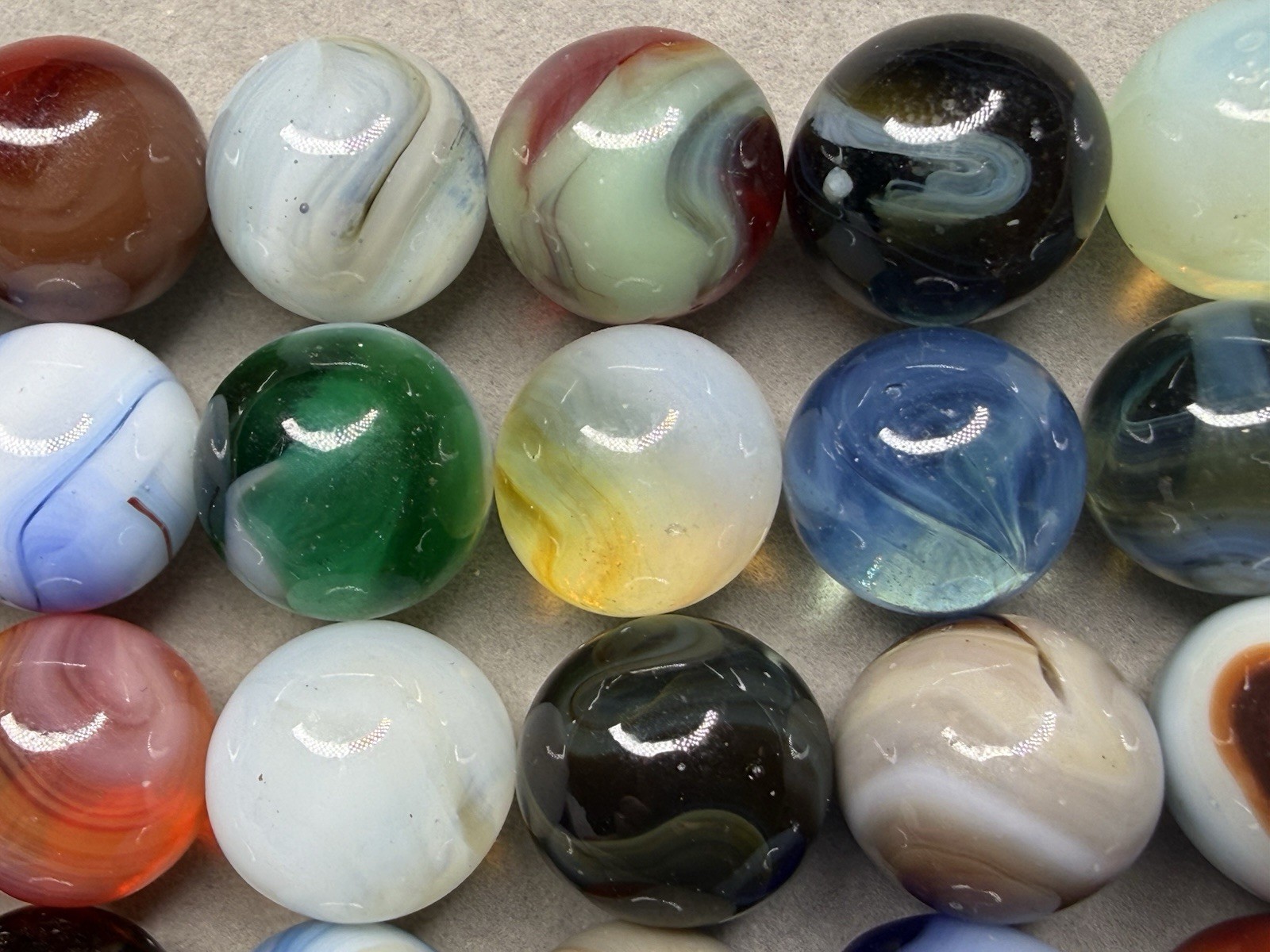 Lot Of 42 Jabo Marbles 5/8” NM To Mint