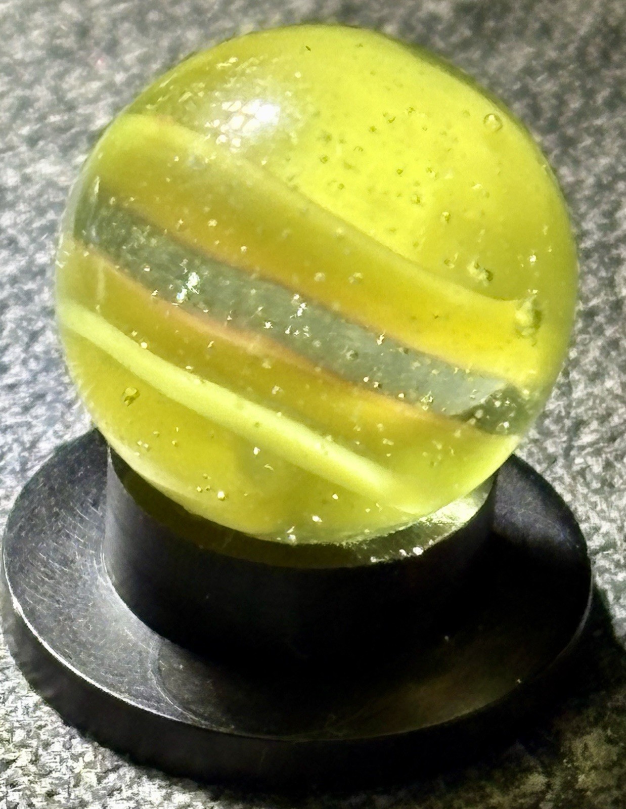 VTG Bogard / Heaton Hybrid Cat’s Eye Marble .52” HTF Mint