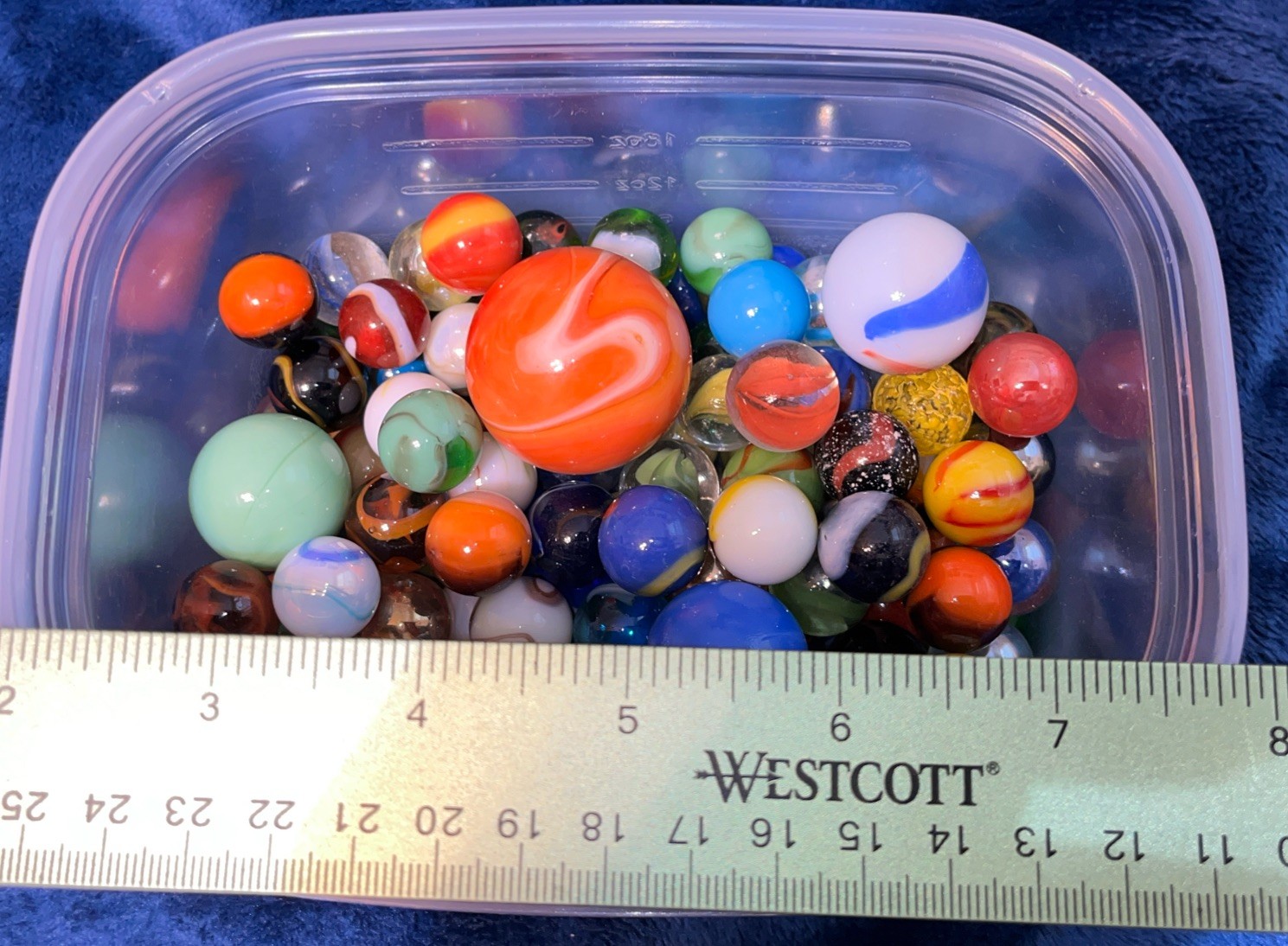 Starter Marble Set Lot Beautiful Colors Just Under A Pound And A Half Fast Ship
