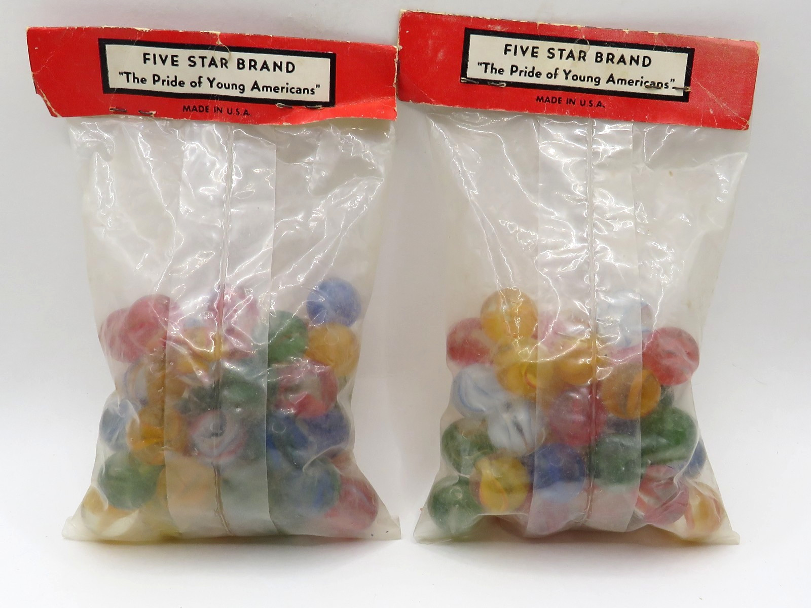 2 BAGS OF VITRO CAT EYES – 40 MARBLES IN EACH BAG – SEALED IN OG PACKAGING**
