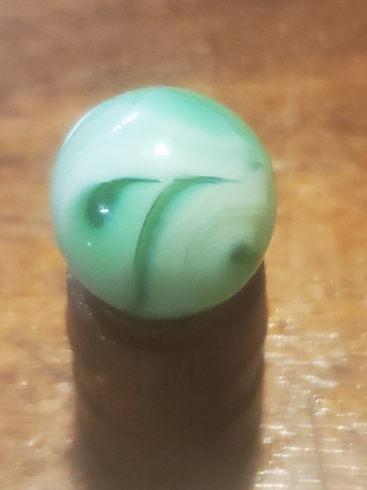 ‘C’s’ Vintage Christiansen Agate Glass Slag Type Marble ‘9’ NM+ 1920’s,30’s