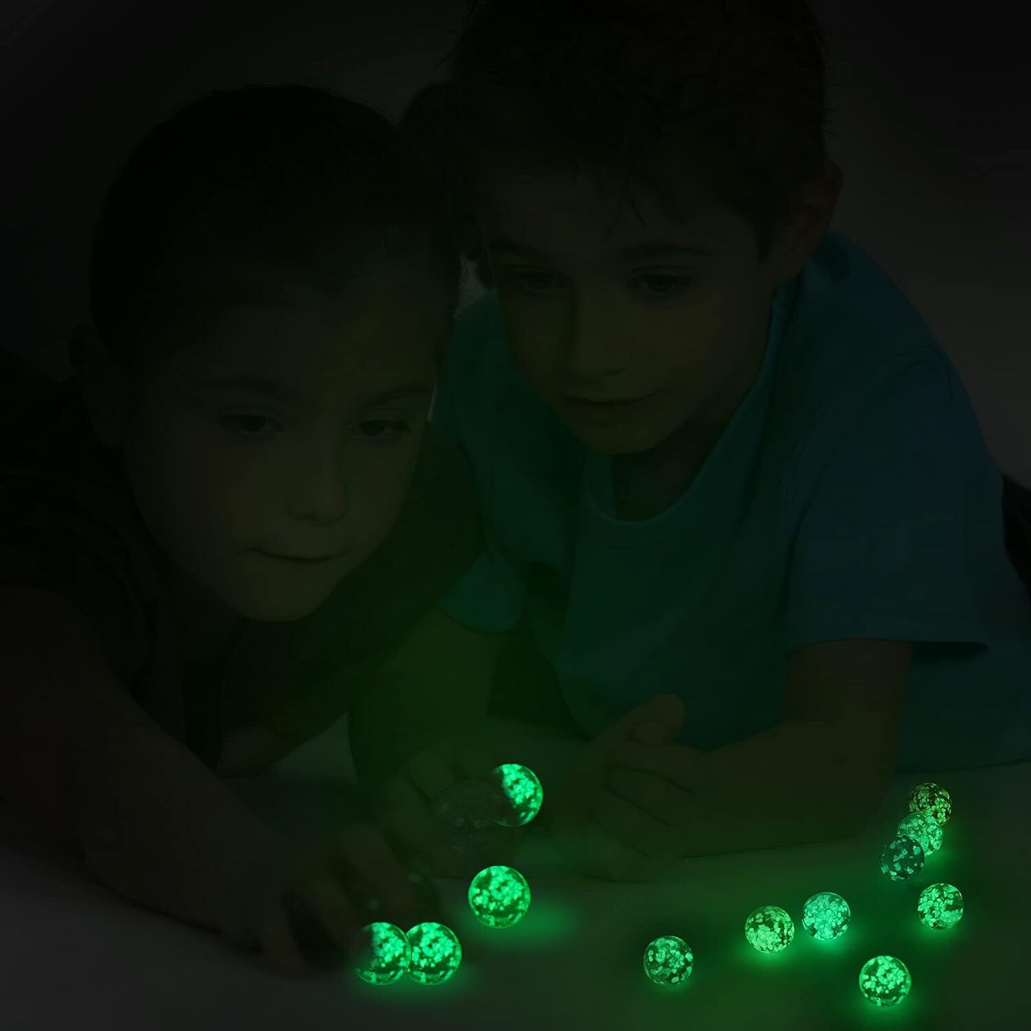 48 Pieces Marbles Glow In The Dark Marbles For Kids Mixed Colors Luminous Glass