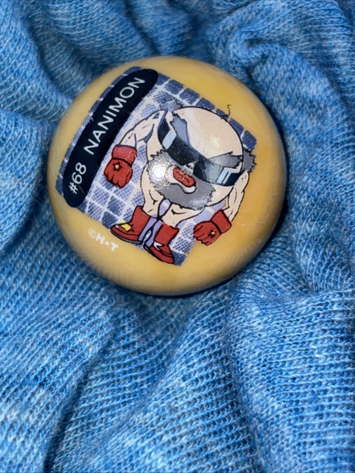 Rare Digimon Nanimon #68 Large Shooter Glass Marble 1999-2001 Collectible Rare